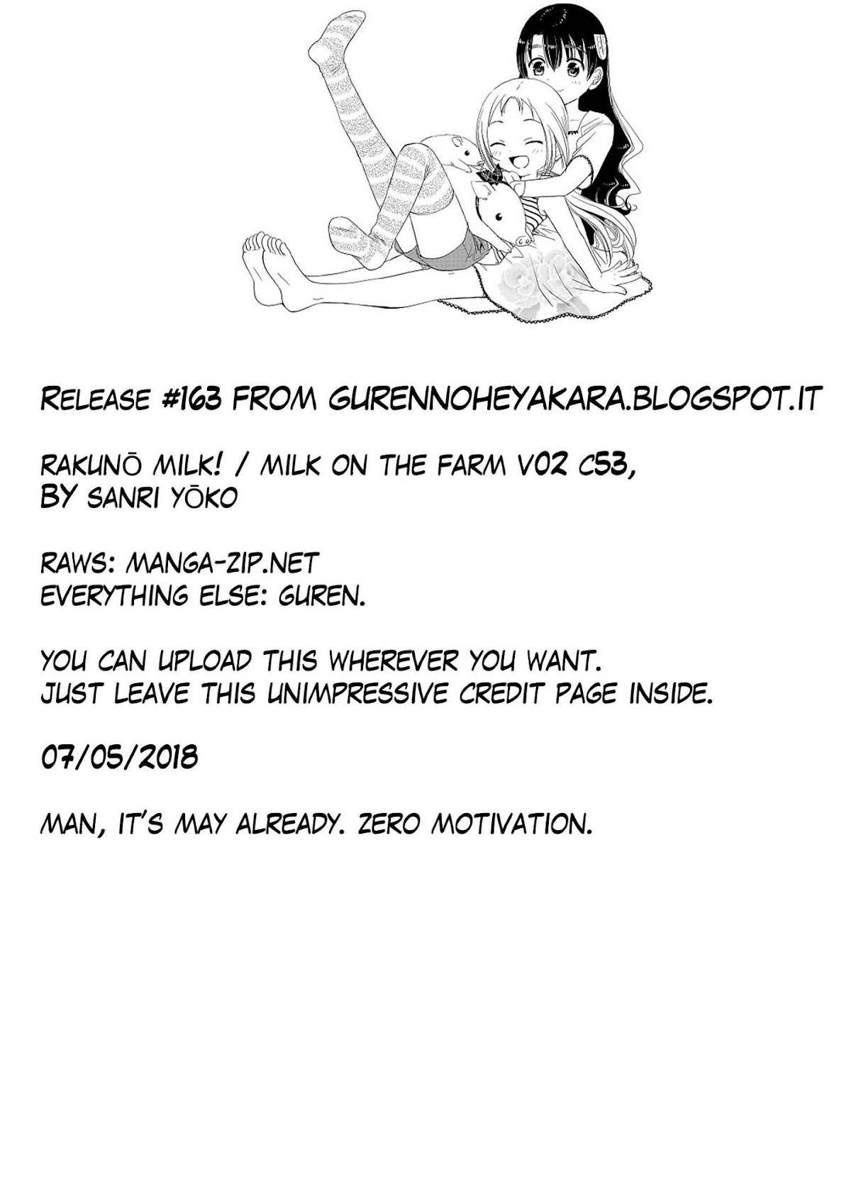 Rakunou Milk! Chapter 53 page 7 - Chapter 53
