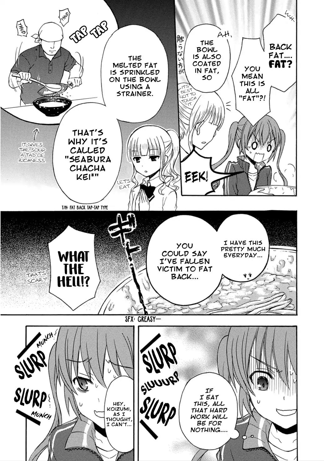 Ramen Daisuki Koizumi-san Chapter 21 page 8 - Chapter 21: Back Fat