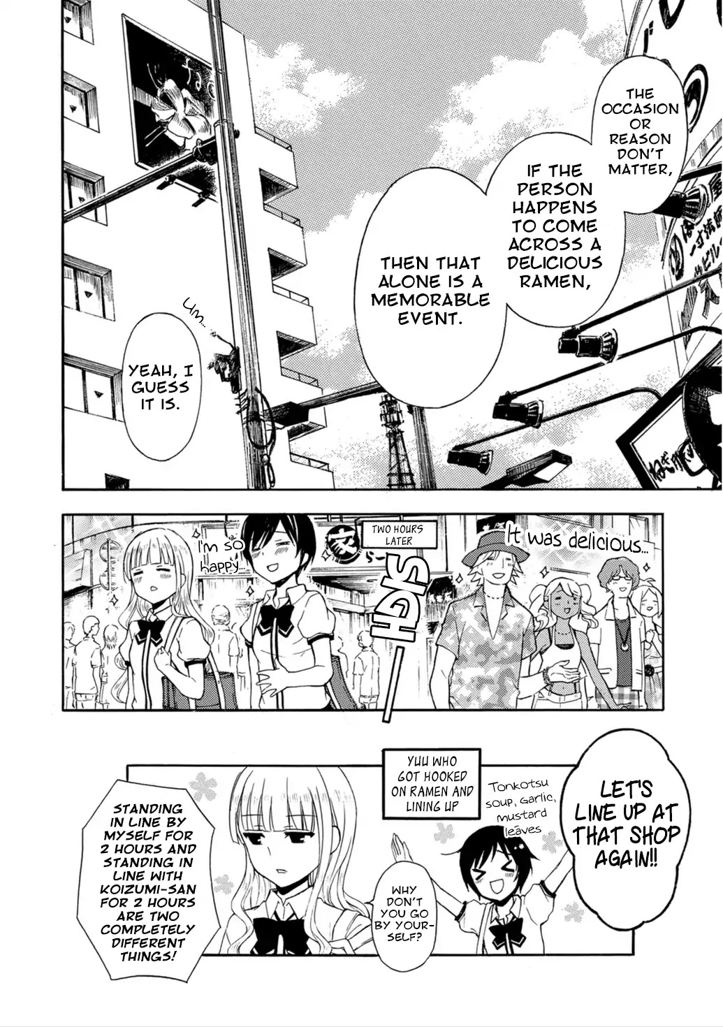 Ramen Daisuki Koizumi-san Chapter 24 page 13 - Chapter 24: Queue