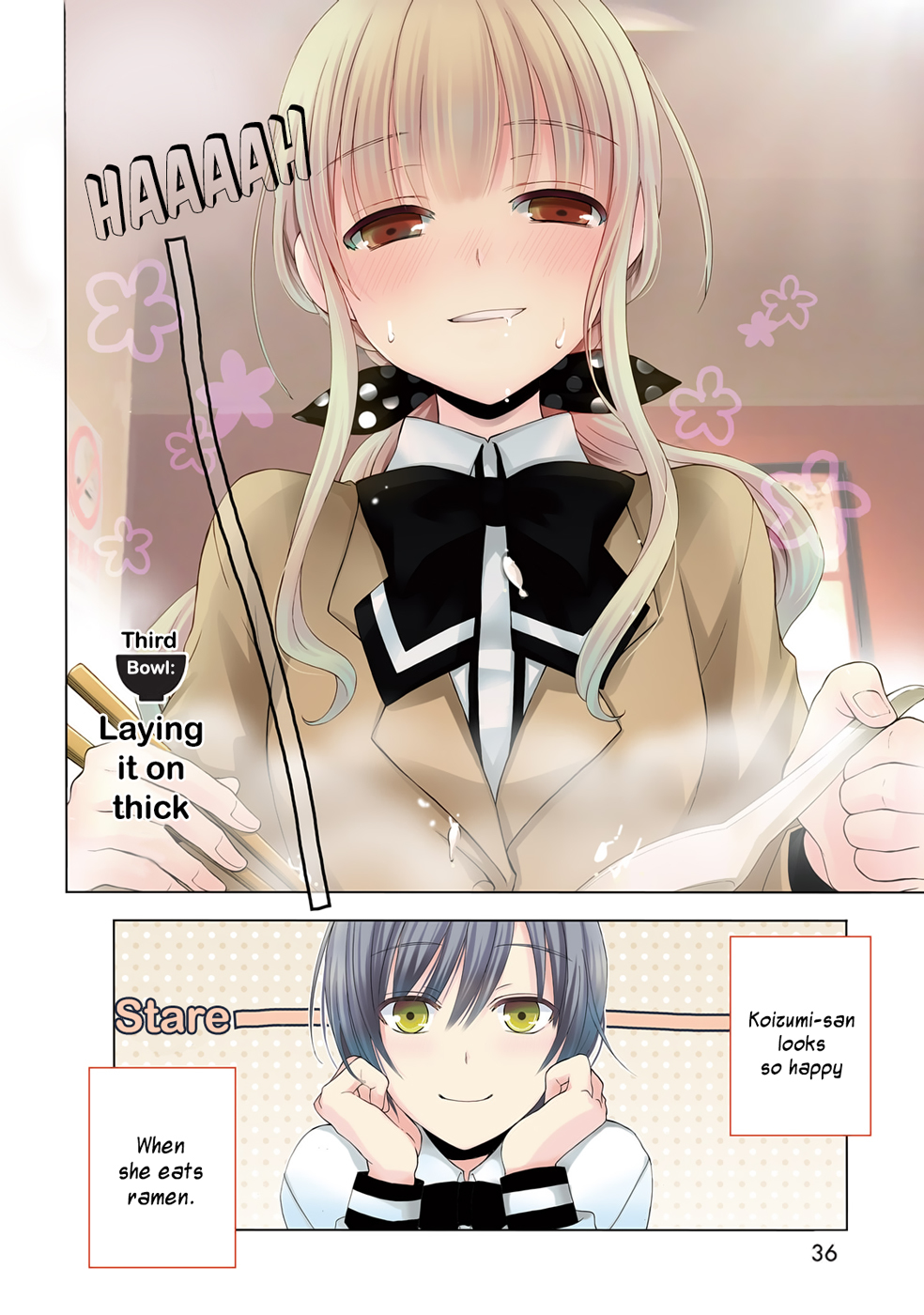 Ramen Daisuki Koizumi-san Chapter 3 page 4 - Chapter 3: Laying it on Thick