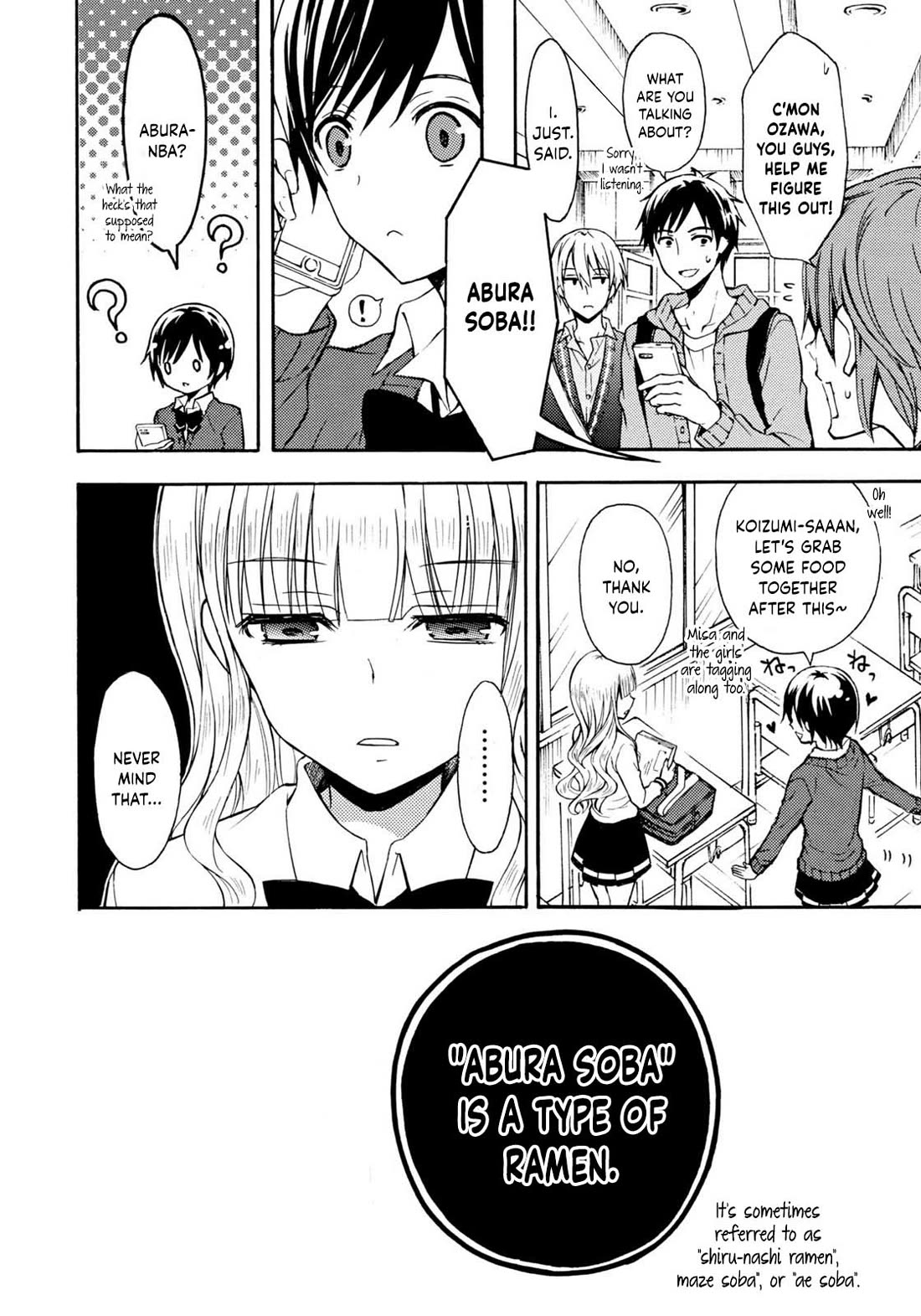 Ramen Daisuki Koizumi-san Chapter 30 page 3 - Chapter 30: Abura Soba