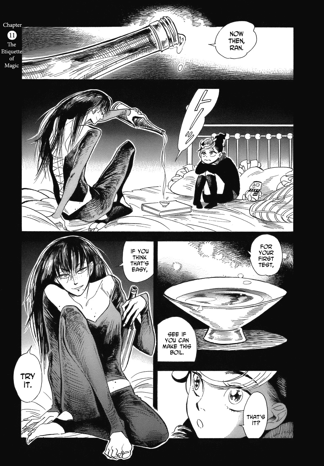 Ran to Haiiro no Sekai Chapter 11 page 1 - Chapter 11: The Etiquette of Magic