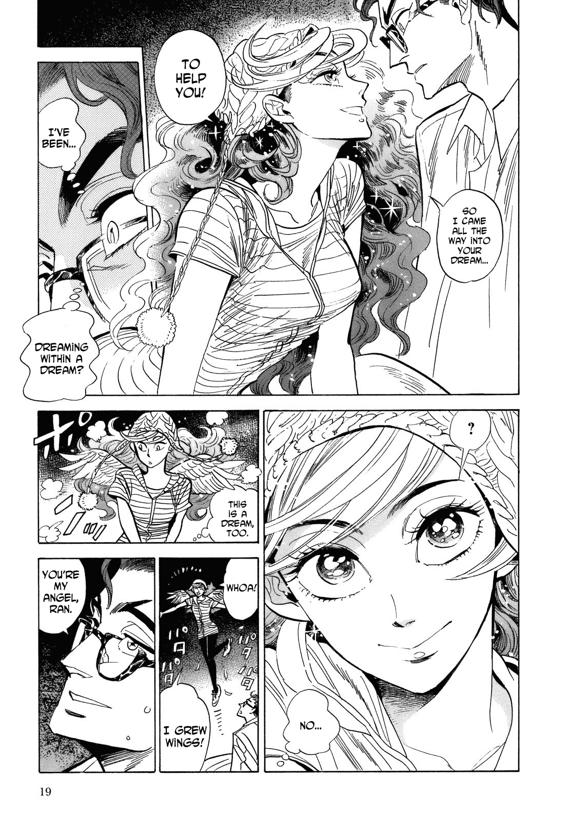 Ran to Haiiro no Sekai Chapter 12 page 19 - Chapter 12: In a Dream of Flying and Fire