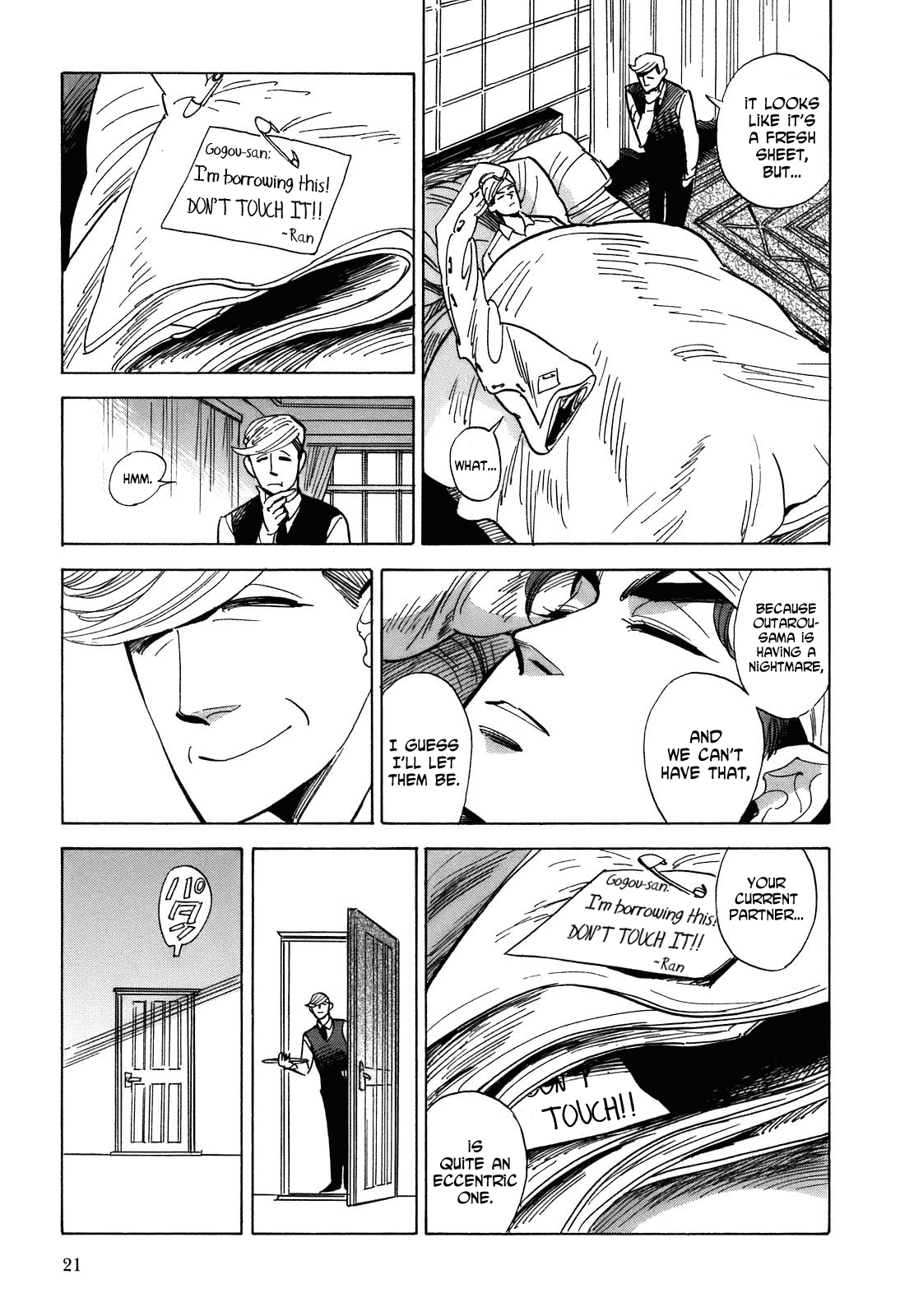 Ran to Haiiro no Sekai Chapter 12 page 21 - Chapter 12: In a Dream of Flying and Fire