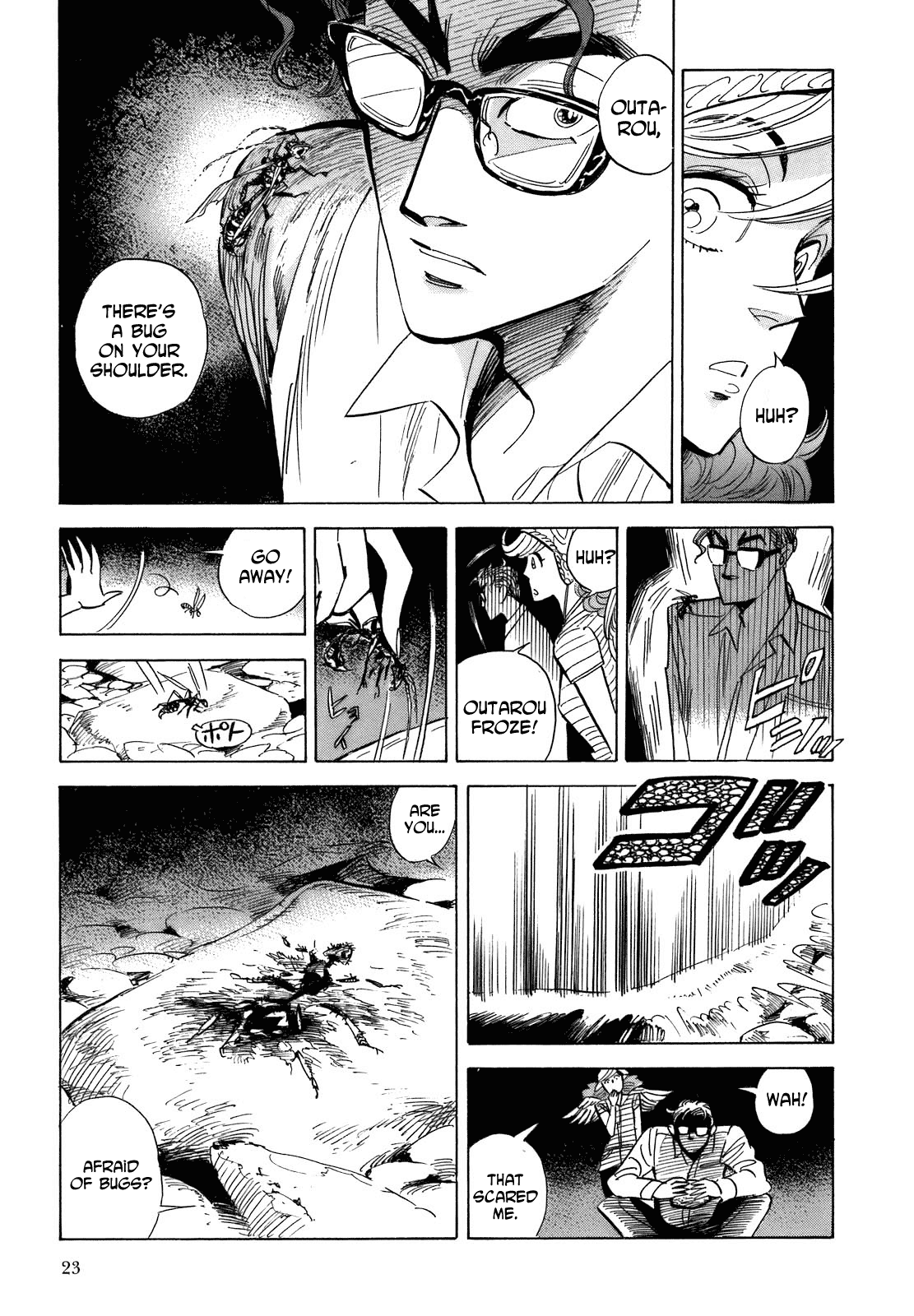 Ran to Haiiro no Sekai Chapter 12 page 23 - Chapter 12: In a Dream of Flying and Fire