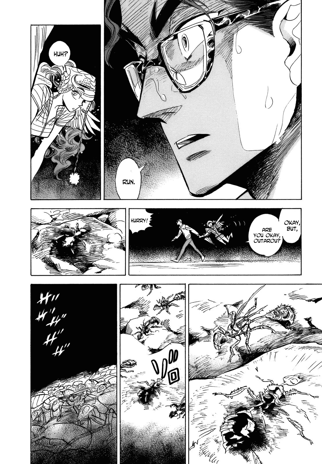 Ran to Haiiro no Sekai Chapter 12 page 24 - Chapter 12: In a Dream of Flying and Fire