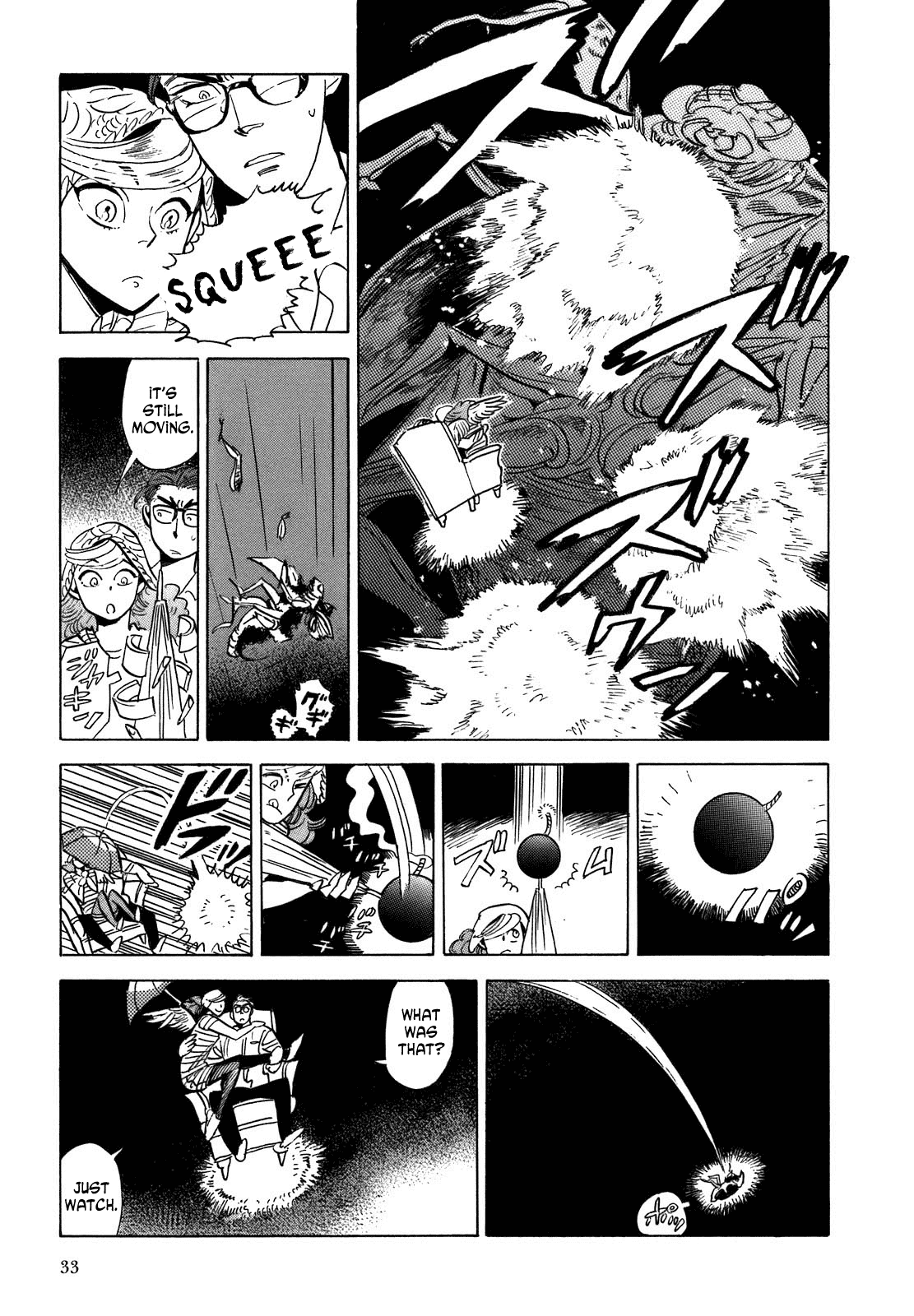 Ran to Haiiro no Sekai Chapter 12 page 33 - Chapter 12: In a Dream of Flying and Fire