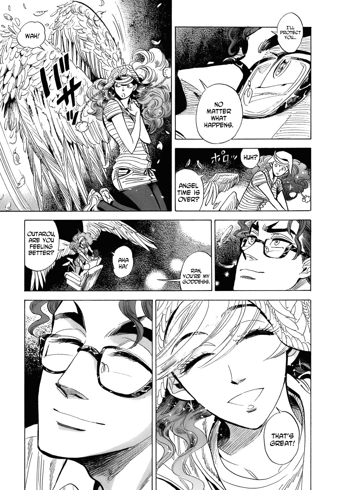 Ran to Haiiro no Sekai Chapter 12 page 35 - Chapter 12: In a Dream of Flying and Fire