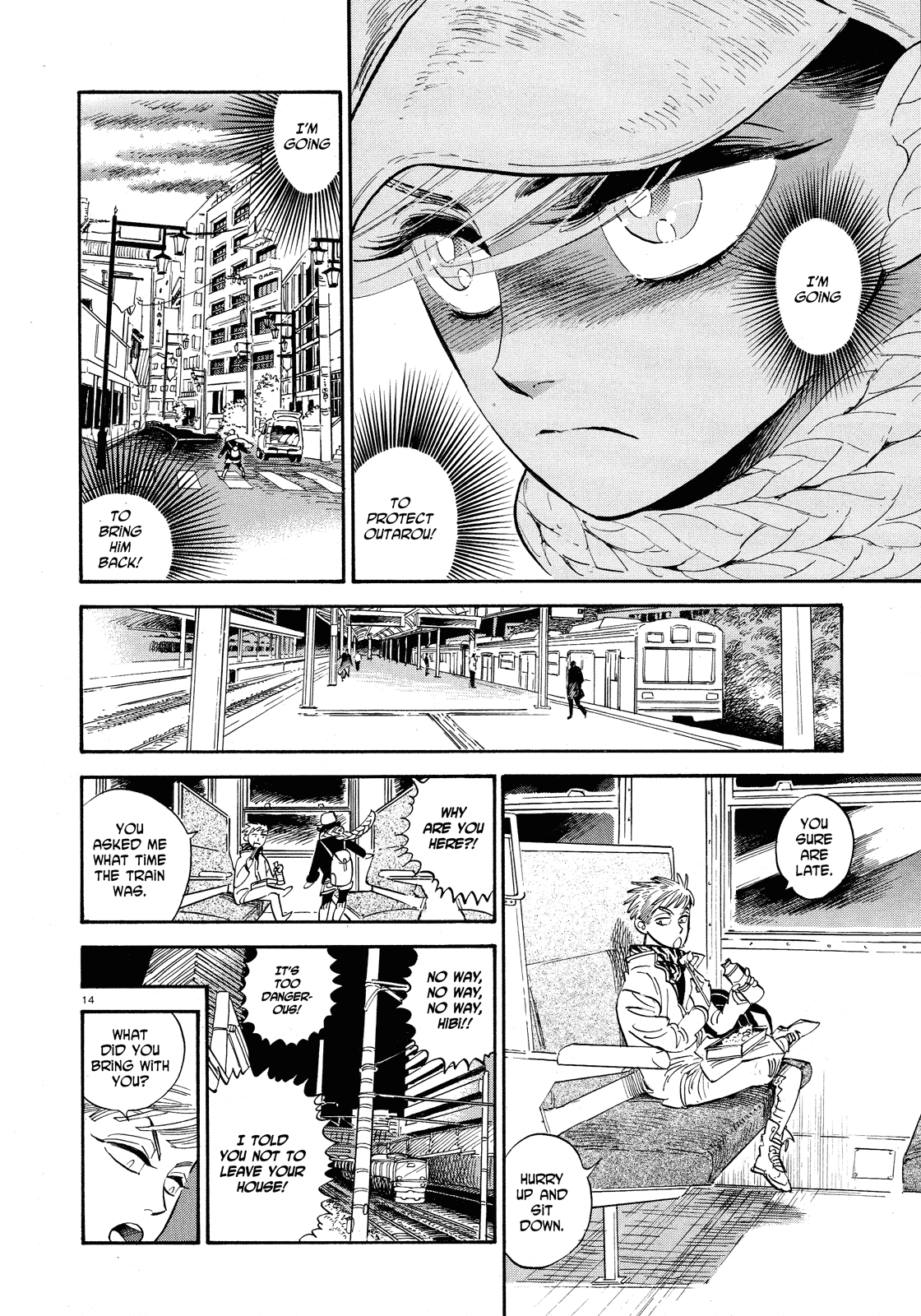 Ran to Haiiro no Sekai Chapter 26 page 14 - Chapter 26: Mr. Pudding Flies Through the Night (Part 1)