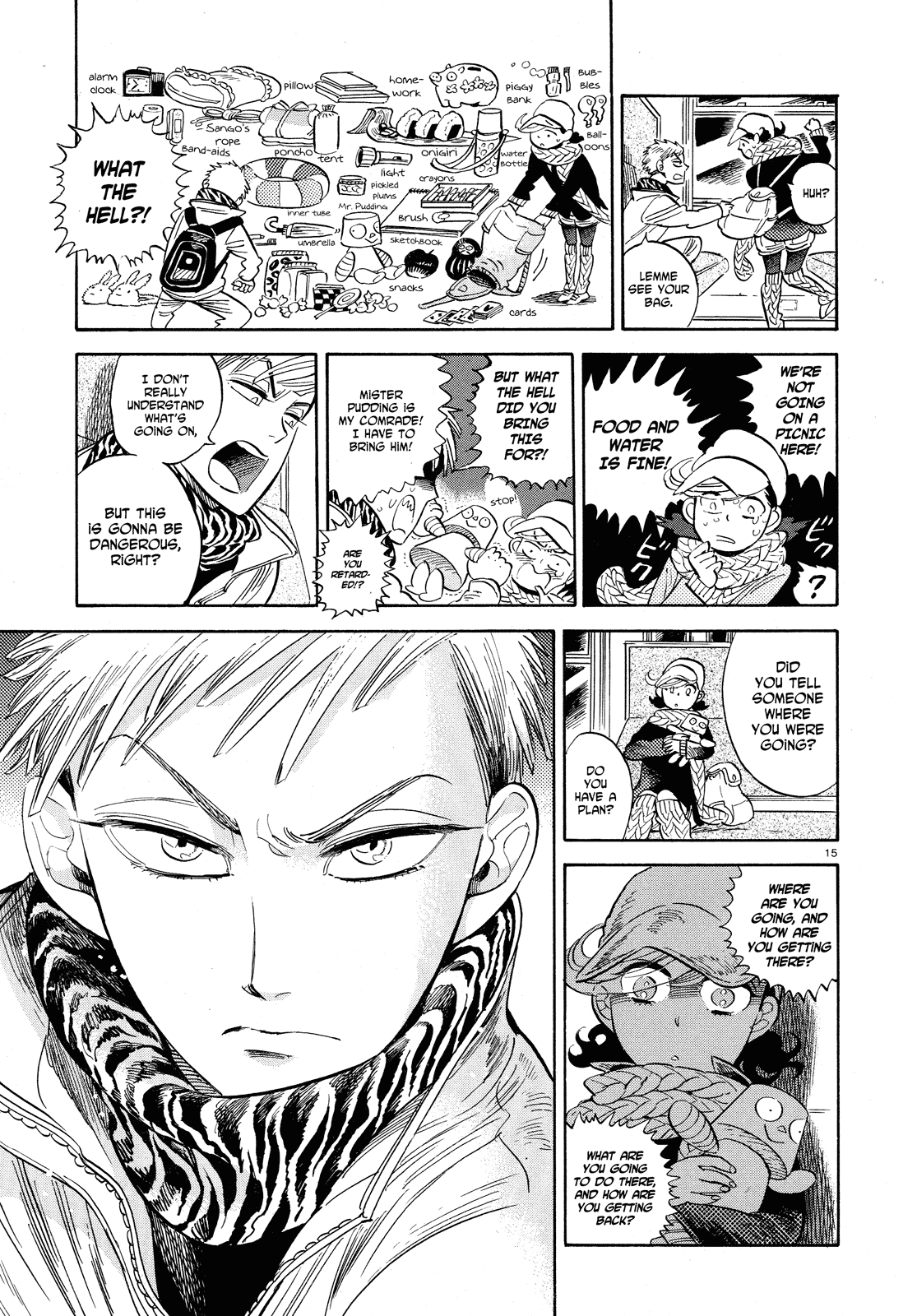 Ran to Haiiro no Sekai Chapter 26 page 15 - Chapter 26: Mr. Pudding Flies Through the Night (Part 1)