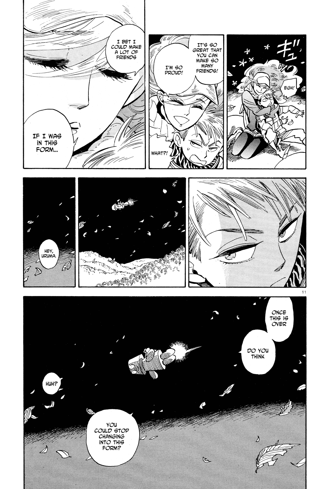Ran to Haiiro no Sekai Chapter 28 page 11 - Chapter 28: Mr. Pudding Flies Through the Night (Part 3)
