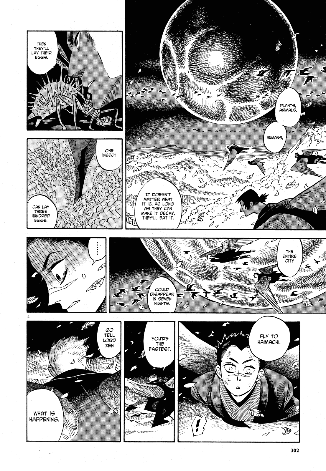 Ran to Haiiro no Sekai Chapter 28 page 4 - Chapter 28: Mr. Pudding Flies Through the Night (Part 3)