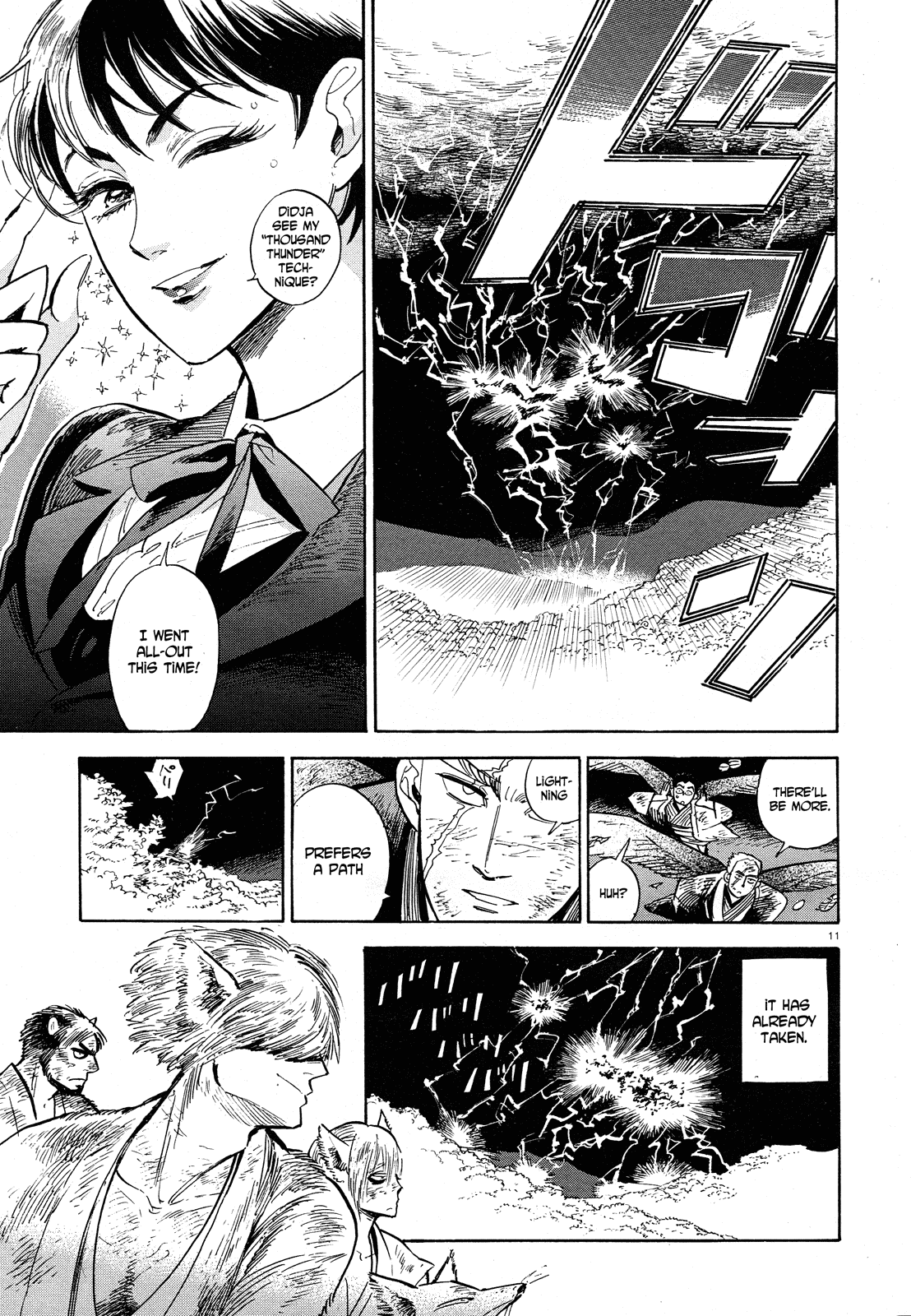 Ran to Haiiro no Sekai Chapter 29 page 11 - Chapter 29: A Single Strike