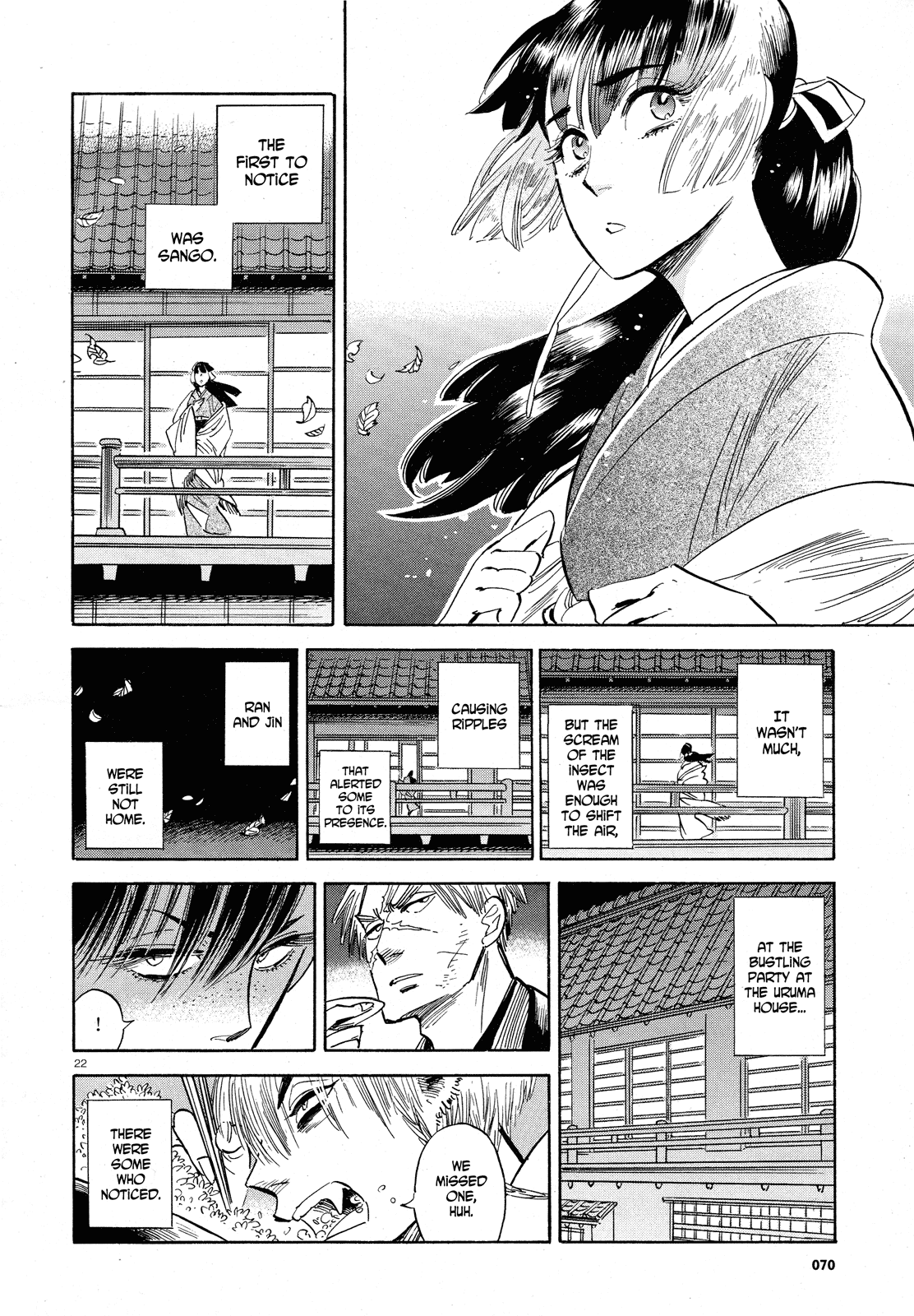 Ran to Haiiro no Sekai Chapter 30 page 22 - Chapter 30: Tonight's Party Drives Out Evil