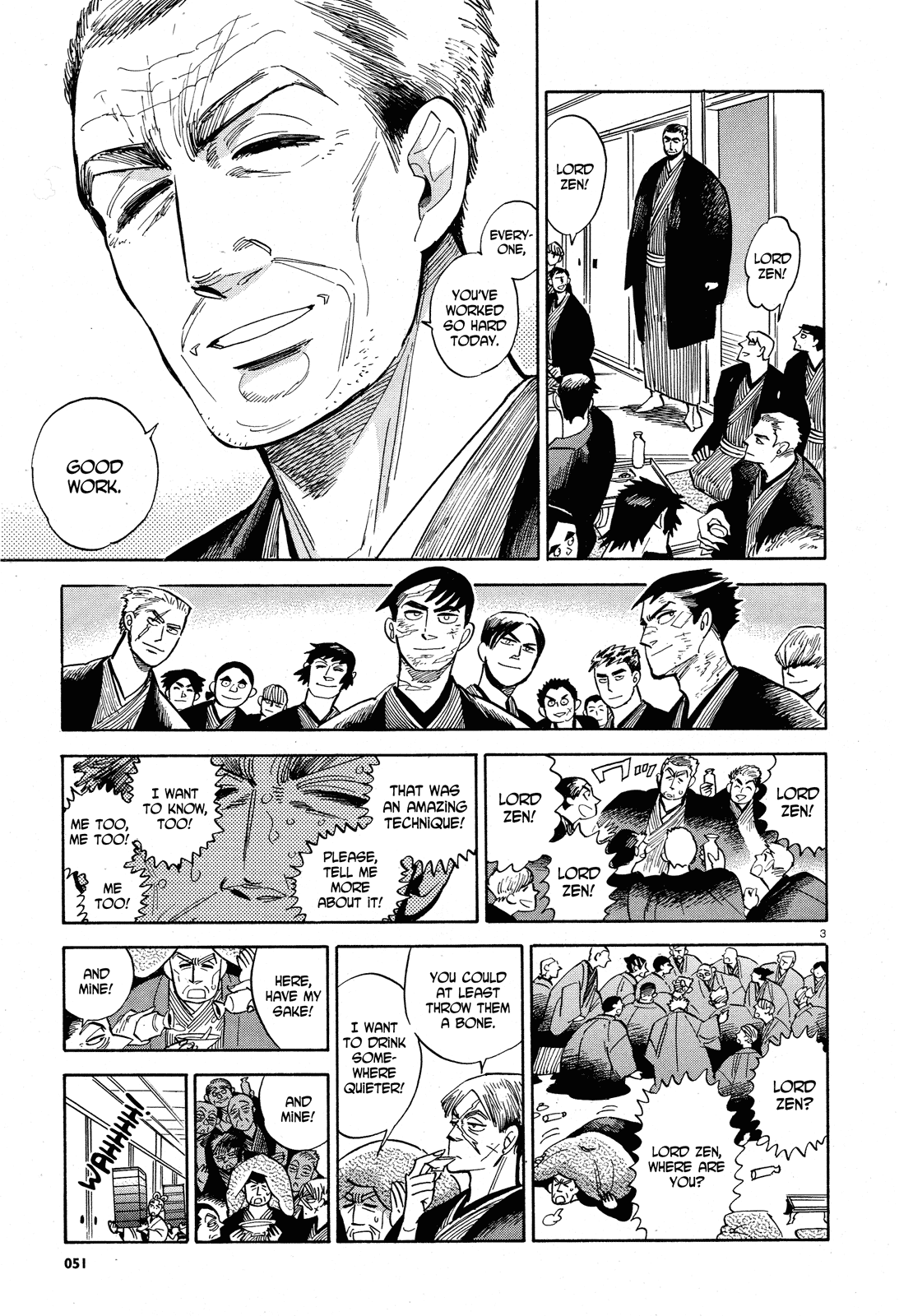 Ran to Haiiro no Sekai Chapter 30 page 3 - Chapter 30: Tonight's Party Drives Out Evil