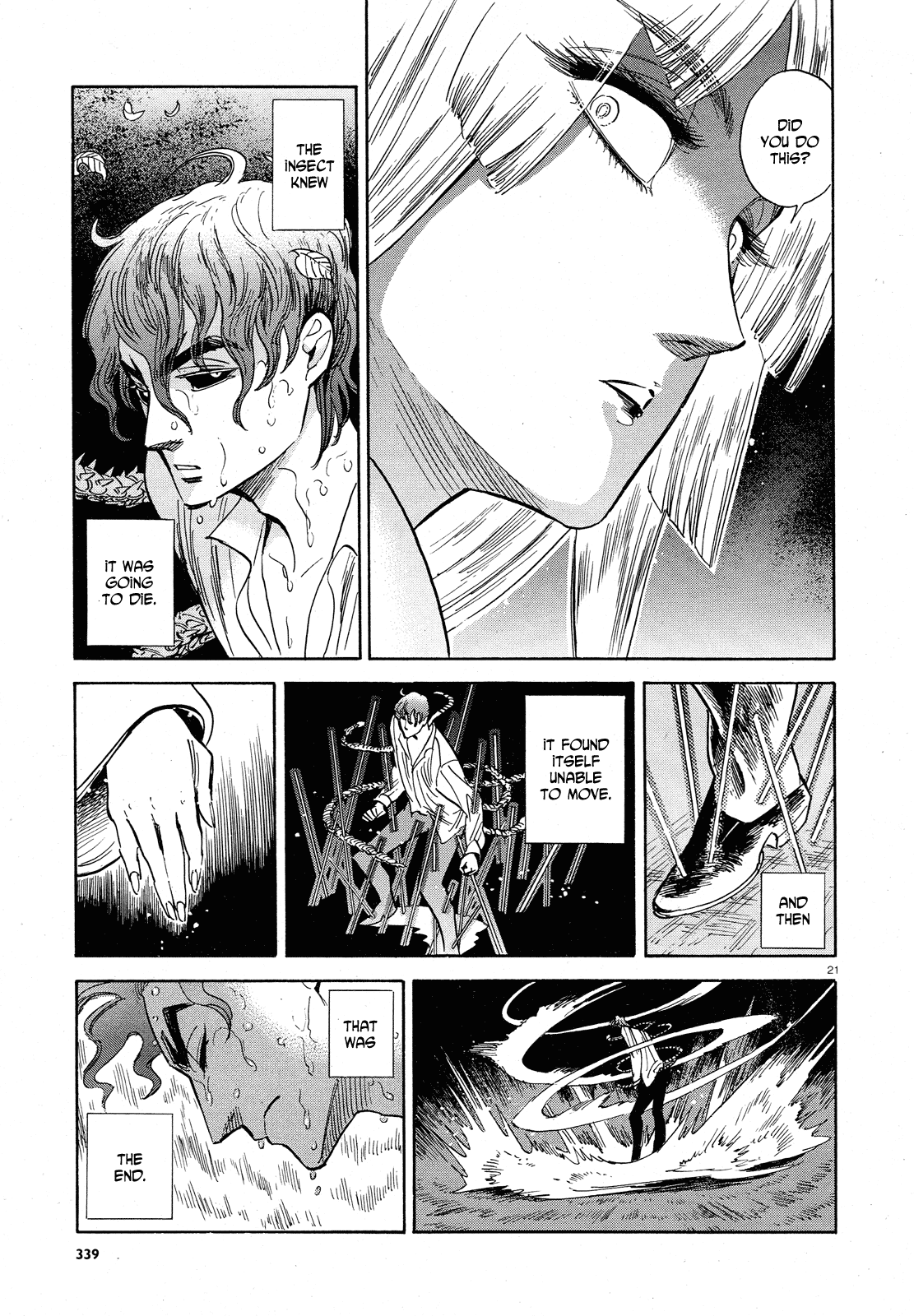 Ran to Haiiro no Sekai Chapter 31 page 21 - Chapter 31: Into the Night