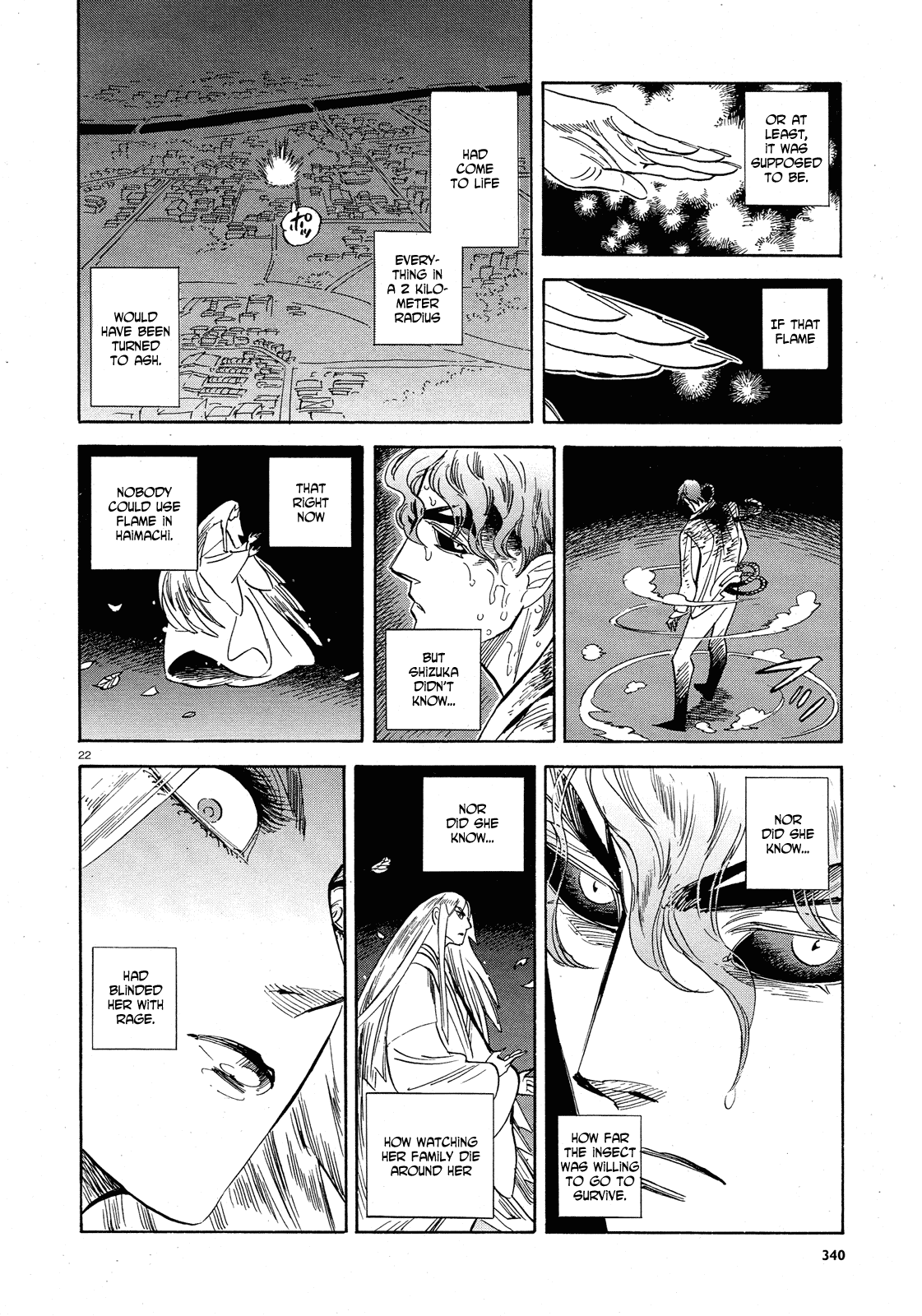 Ran to Haiiro no Sekai Chapter 31 page 22 - Chapter 31: Into the Night