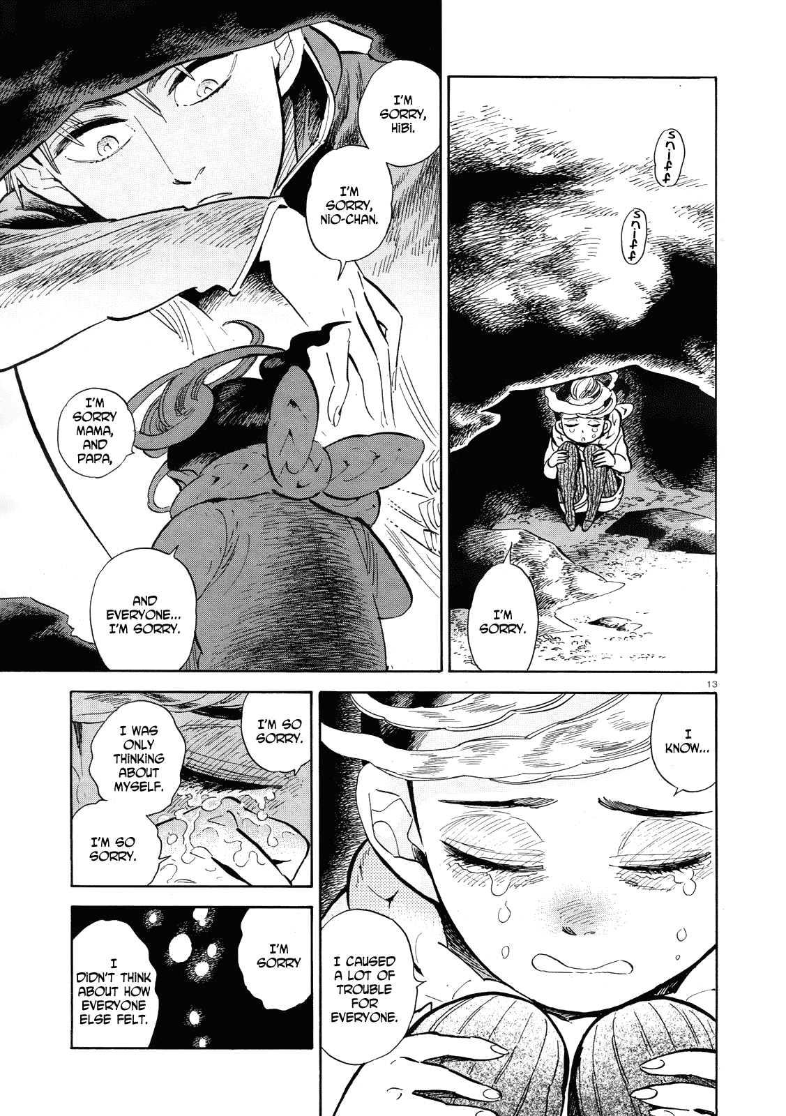 Ran to Haiiro no Sekai Chapter 40 page 13 - Chapter 40: In Pieces (Part 002)