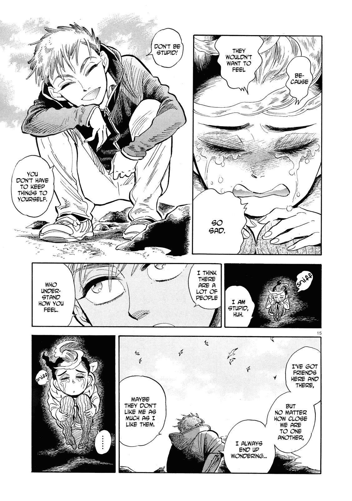 Ran to Haiiro no Sekai Chapter 40 page 15 - Chapter 40: In Pieces (Part 002)