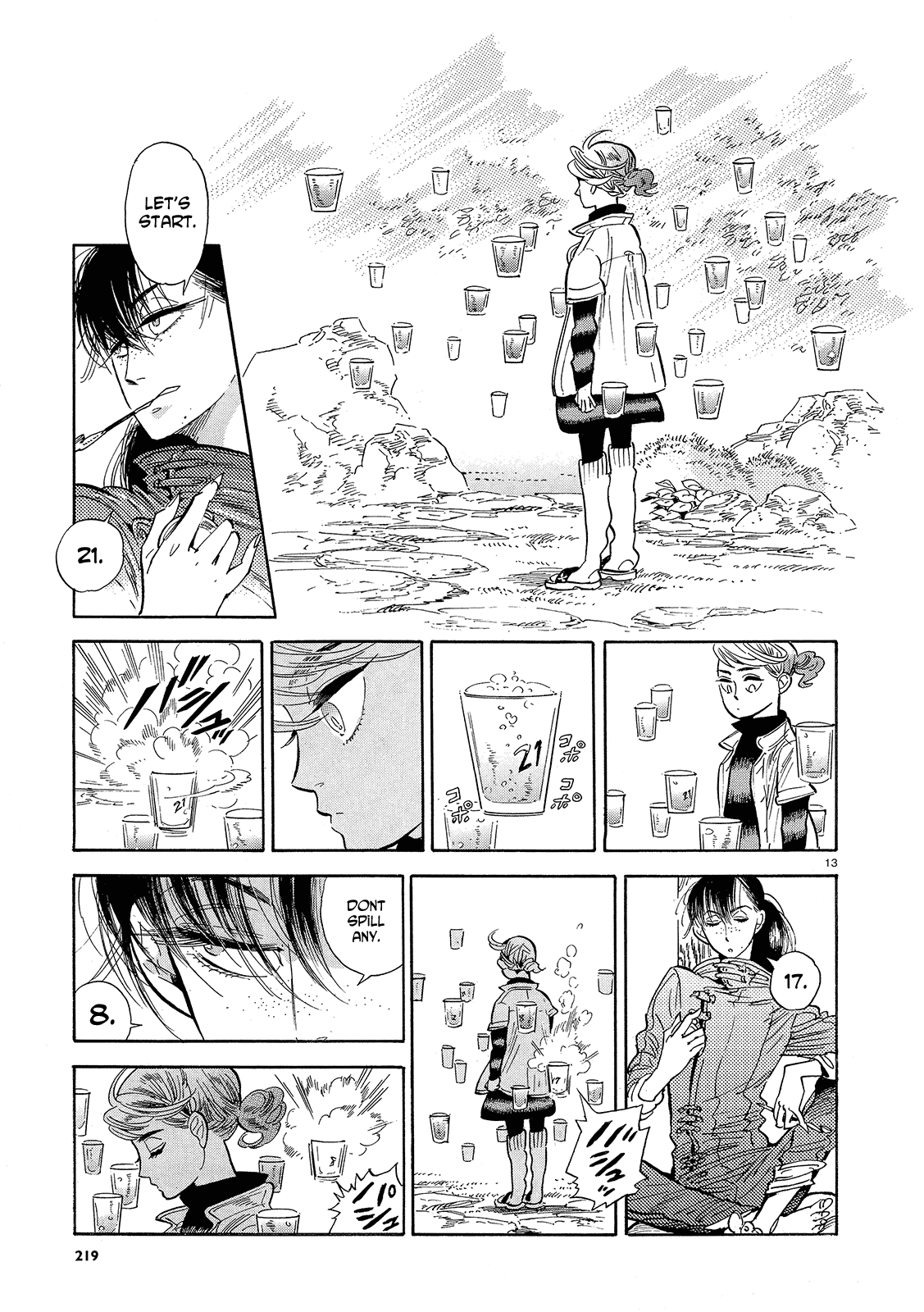 Ran to Haiiro no Sekai Chapter 43 page 13 - Chapter 43: Ran's Journey Starts Gently