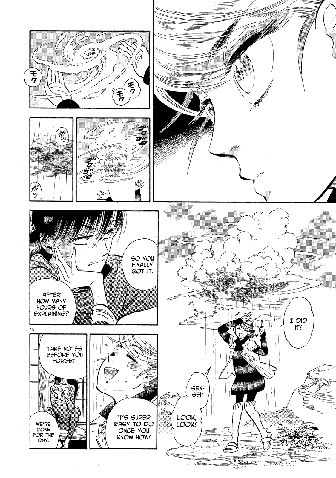 Ran to Haiiro no Sekai Chapter 43 page 18 - Chapter 43: Ran's Journey Starts Gently