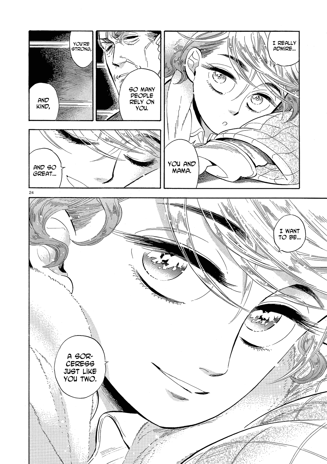 Ran to Haiiro no Sekai Chapter 43 page 24 - Chapter 43: Ran's Journey Starts Gently