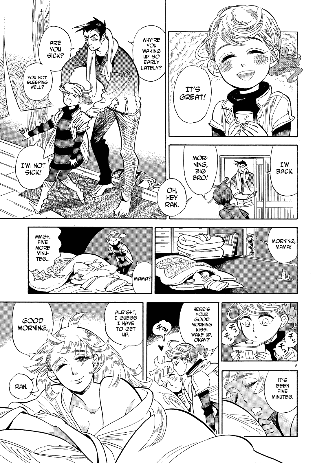 Ran to Haiiro no Sekai Chapter 43 page 5 - Chapter 43: Ran's Journey Starts Gently