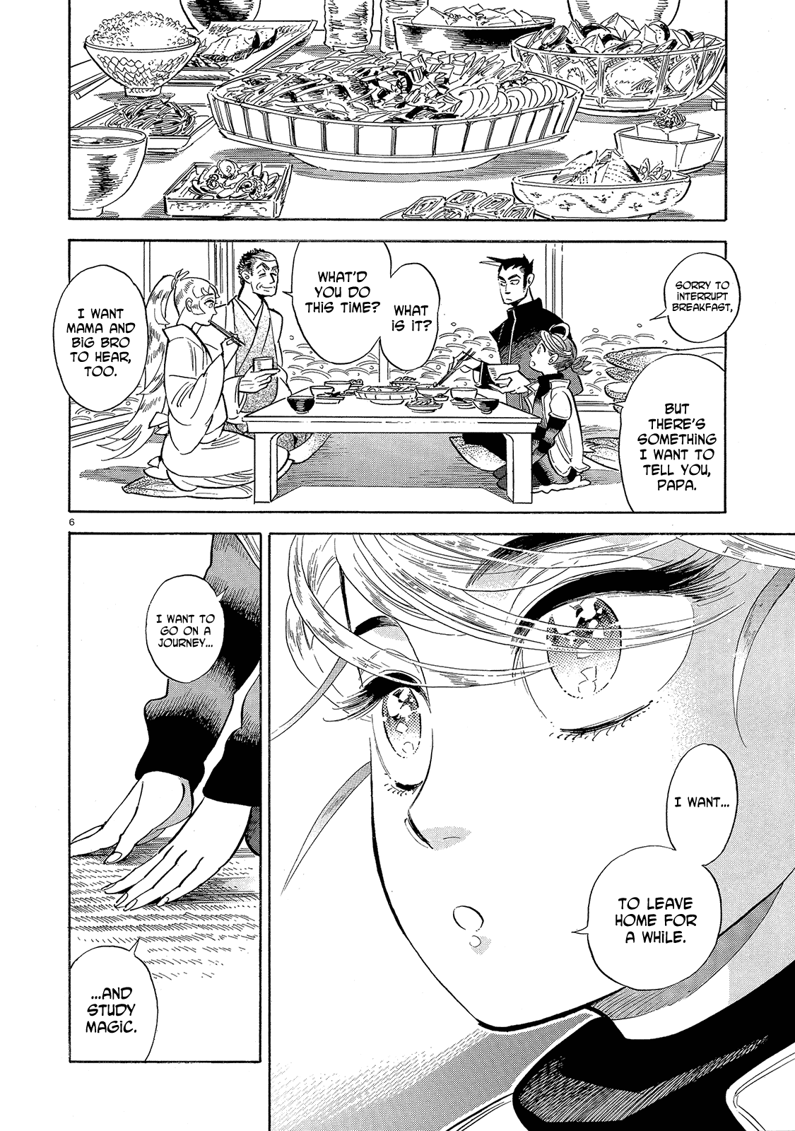 Ran to Haiiro no Sekai Chapter 43 page 6 - Chapter 43: Ran's Journey Starts Gently