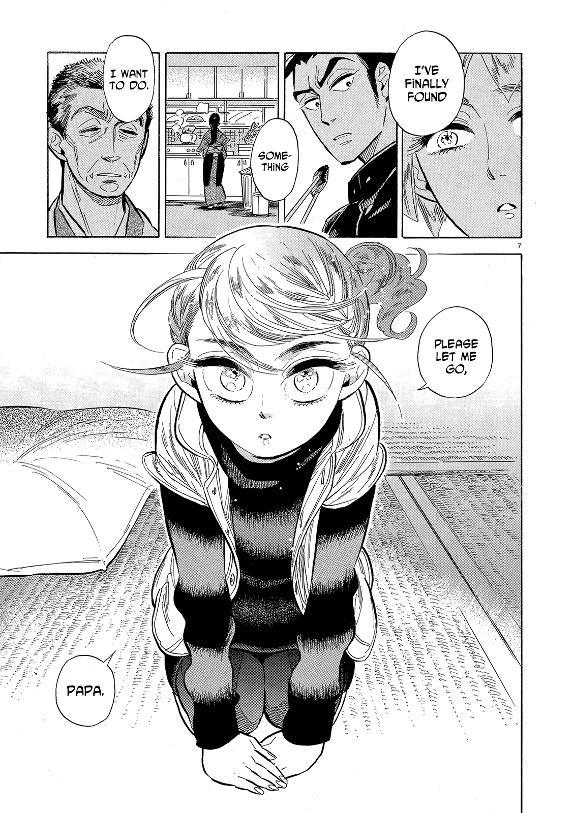 Ran to Haiiro no Sekai Chapter 43 page 7 - Chapter 43: Ran's Journey Starts Gently