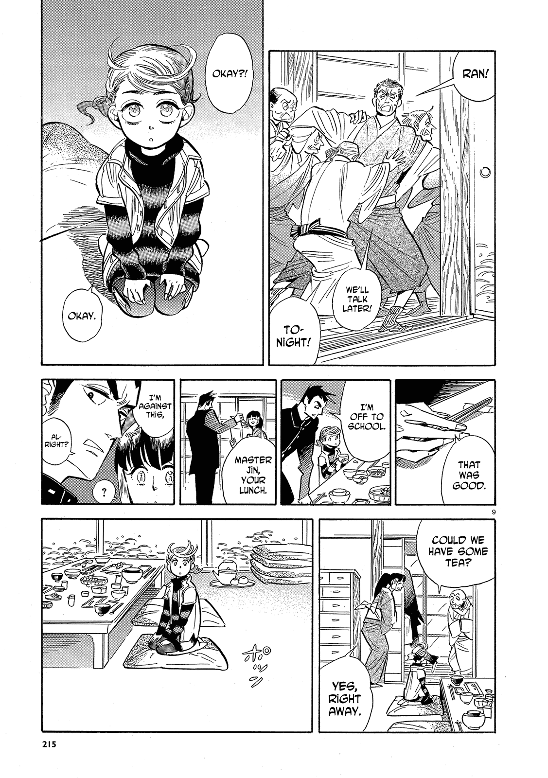 Ran to Haiiro no Sekai Chapter 43 page 9 - Chapter 43: Ran's Journey Starts Gently