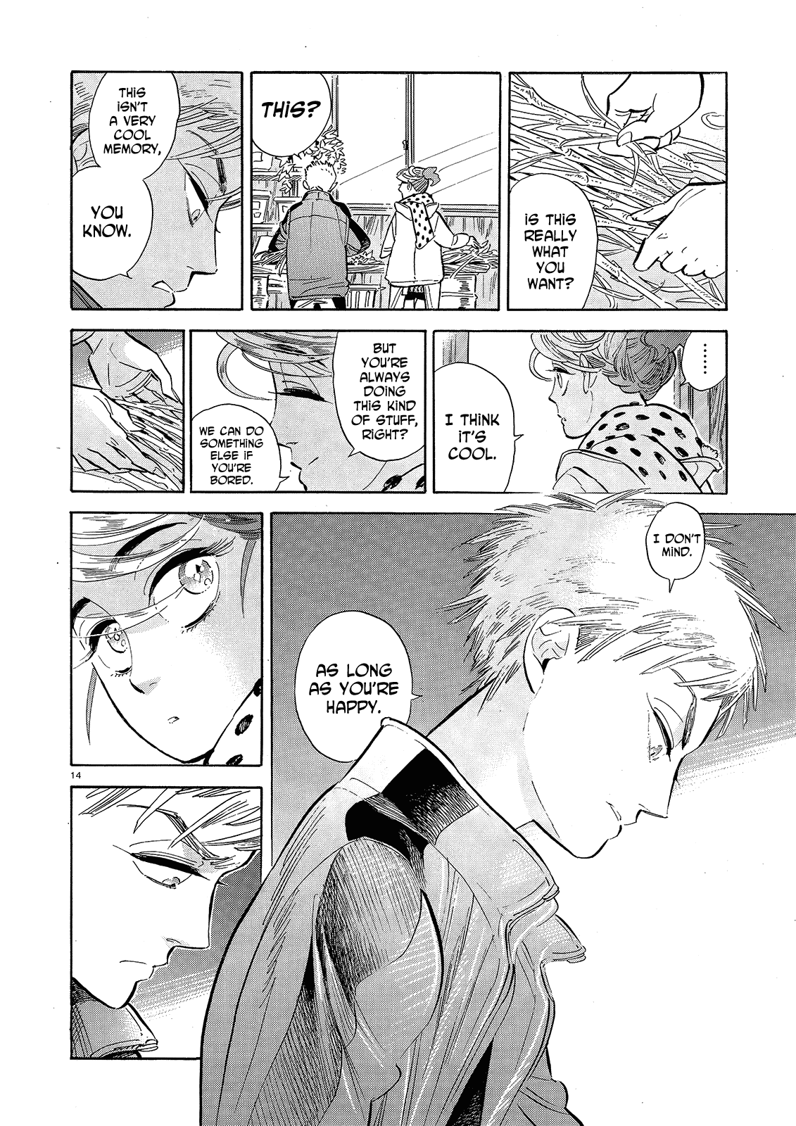 Ran to Haiiro no Sekai Chapter 44 page 14 - Chapter 44: A goodbye present for you as we pass on the road to spring (Part 001)
