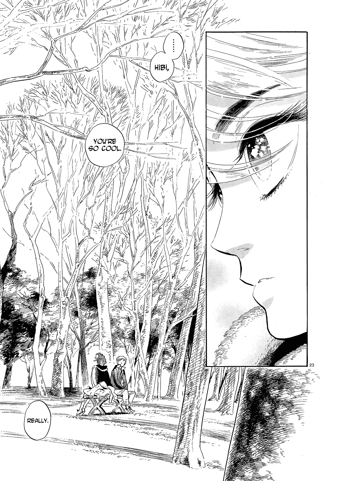 Ran to Haiiro no Sekai Chapter 44 page 23 - Chapter 44: A goodbye present for you as we pass on the road to spring (Part 001)