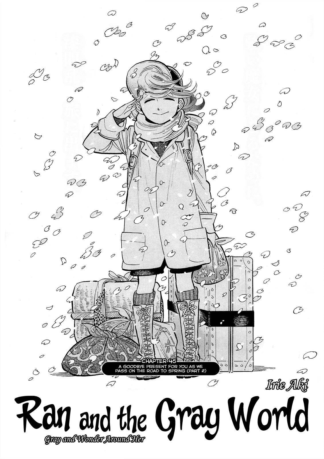 Ran to Haiiro no Sekai Chapter 45 page 1 - Chapter 45: A goodbye present for you as we pass on the road to spring (Part 002)