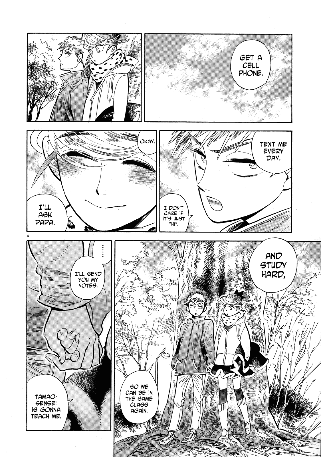 Ran to Haiiro no Sekai Chapter 45 page 4 - Chapter 45: A goodbye present for you as we pass on the road to spring (Part 002)