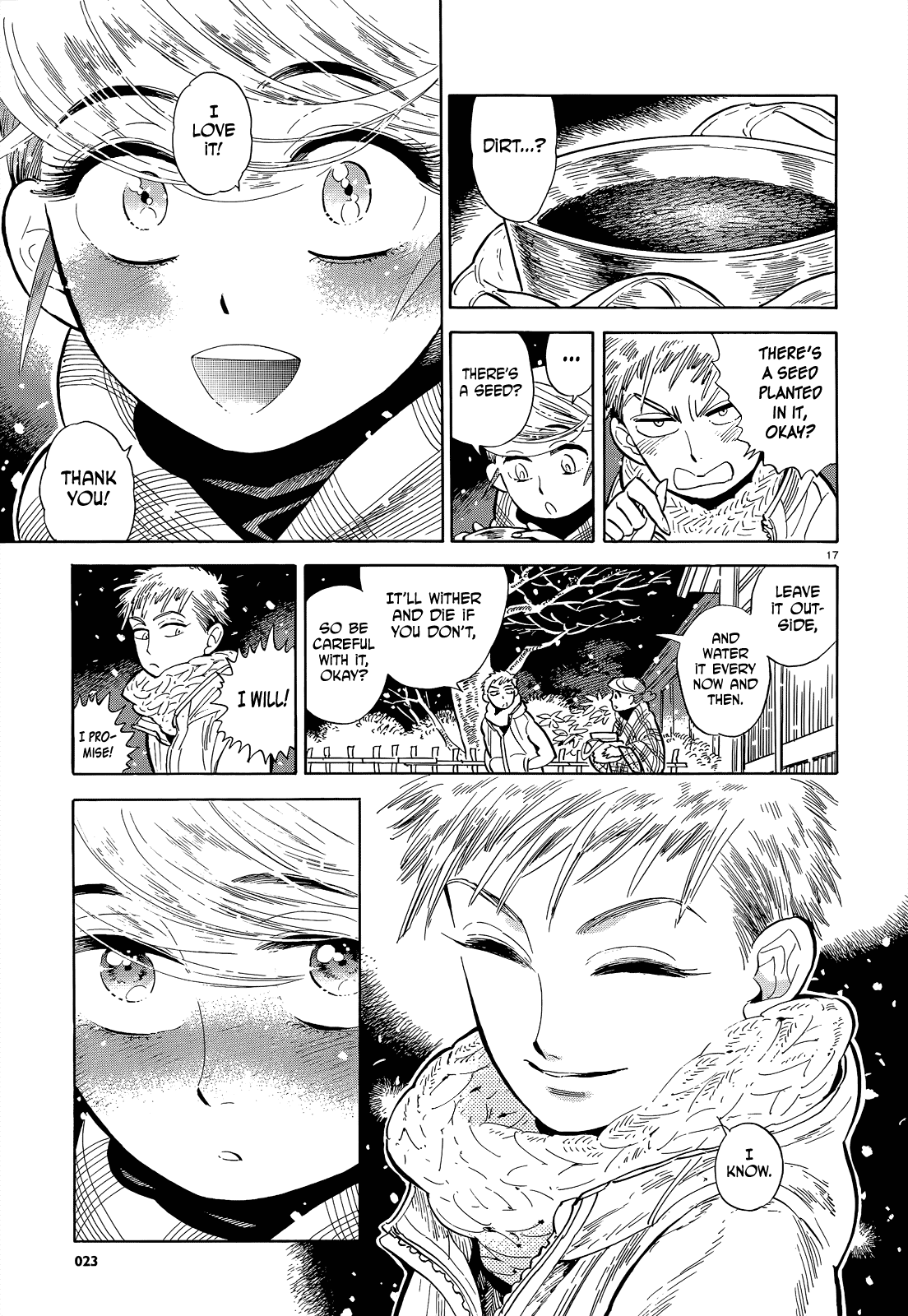 Ran to Haiiro no Sekai Chapter 46 page 17 - Chapter 46: A goodbye present for you as we pass on the road to spring (Part 003)