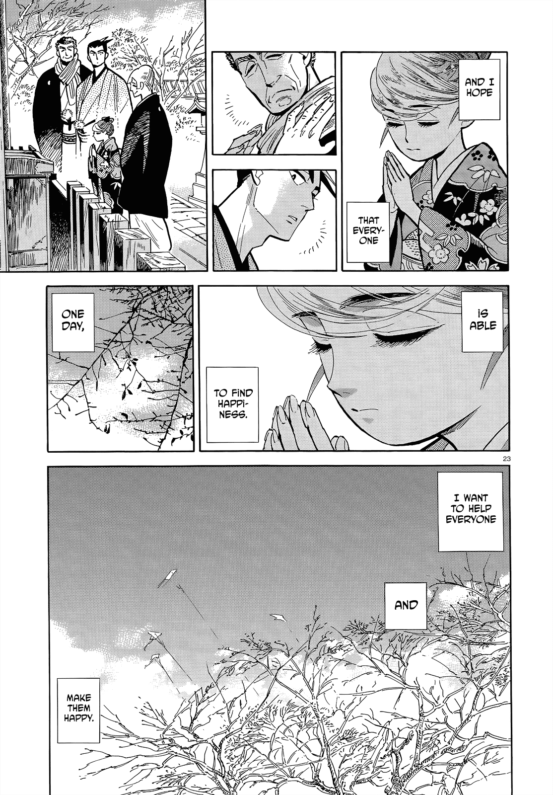 Ran to Haiiro no Sekai Chapter 46 page 23 - Chapter 46: A goodbye present for you as we pass on the road to spring (Part 003)