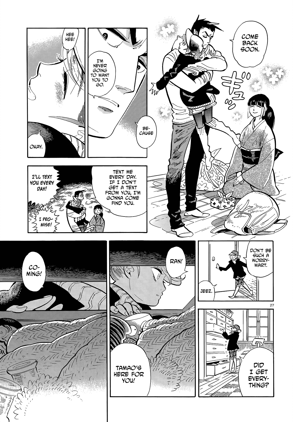 Ran to Haiiro no Sekai Chapter 46 page 27 - Chapter 46: A goodbye present for you as we pass on the road to spring (Part 003)
