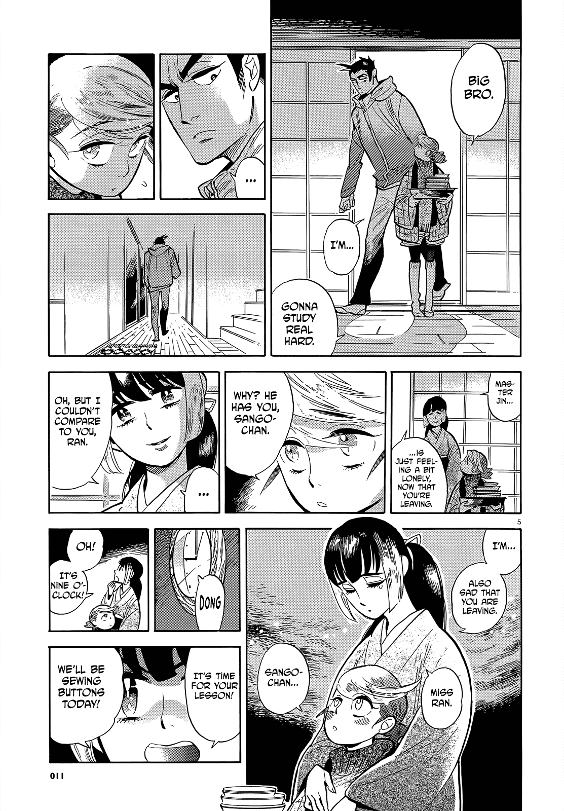 Ran to Haiiro no Sekai Chapter 46 page 5 - Chapter 46: A goodbye present for you as we pass on the road to spring (Part 003)