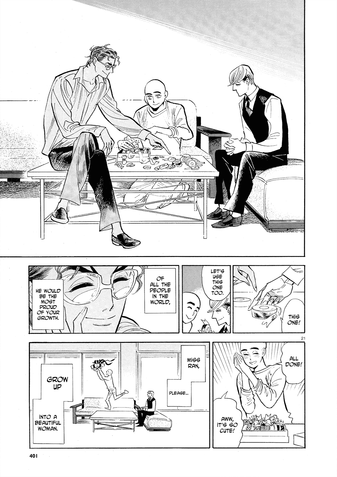 Ran to Haiiro no Sekai Chapter 47 page 21 - Chapter 47: New Leaves