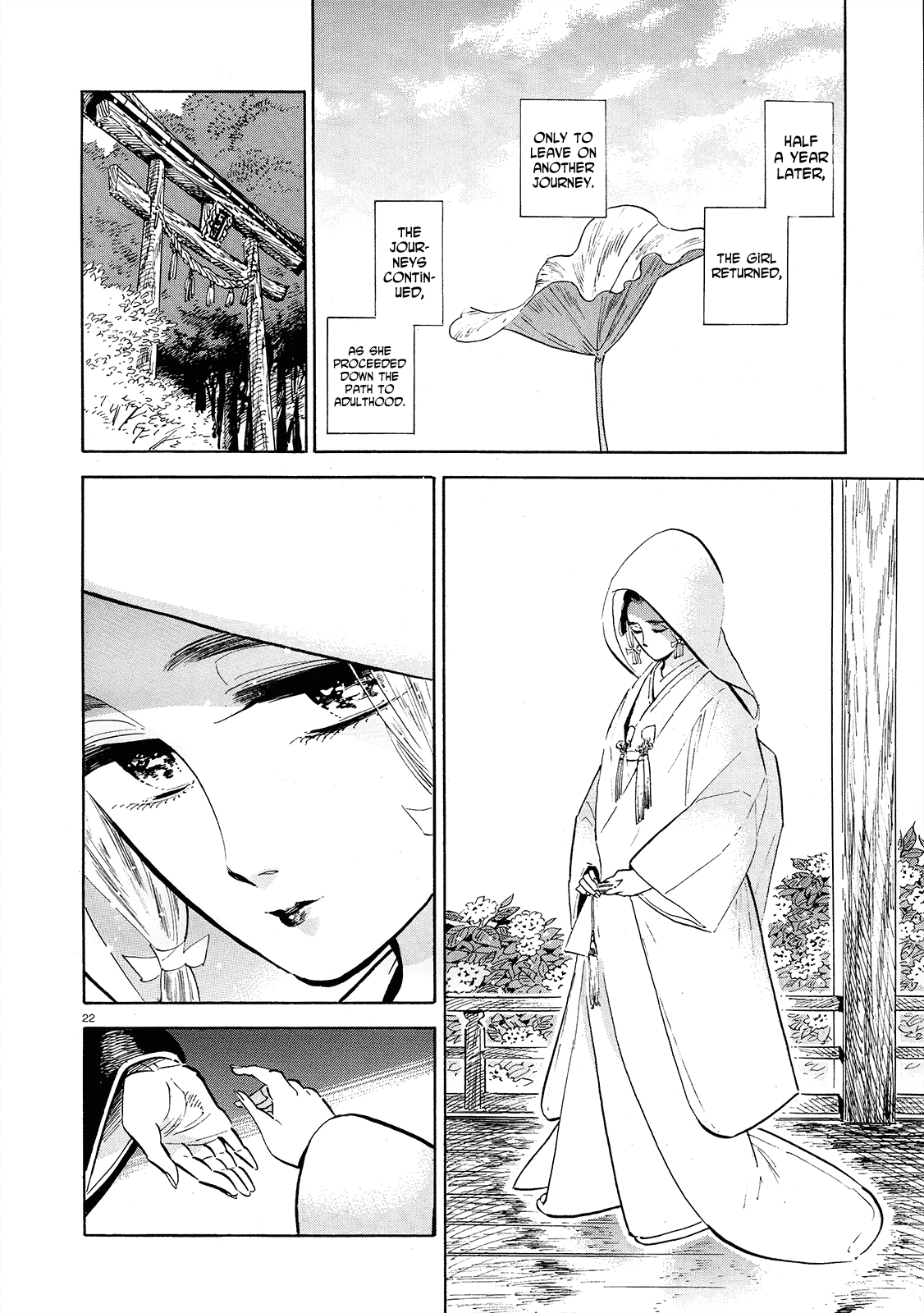 Ran to Haiiro no Sekai Chapter 47 page 22 - Chapter 47: New Leaves