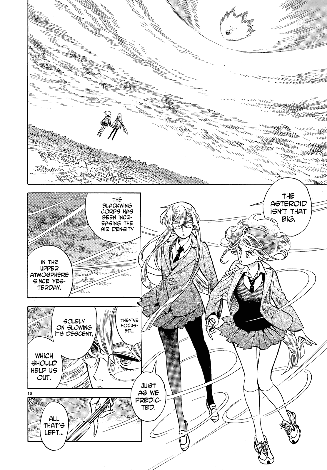 Ran to Haiiro no Sekai Chapter 48 page 16 - Chapter 48: Up Into the Clouds [End]