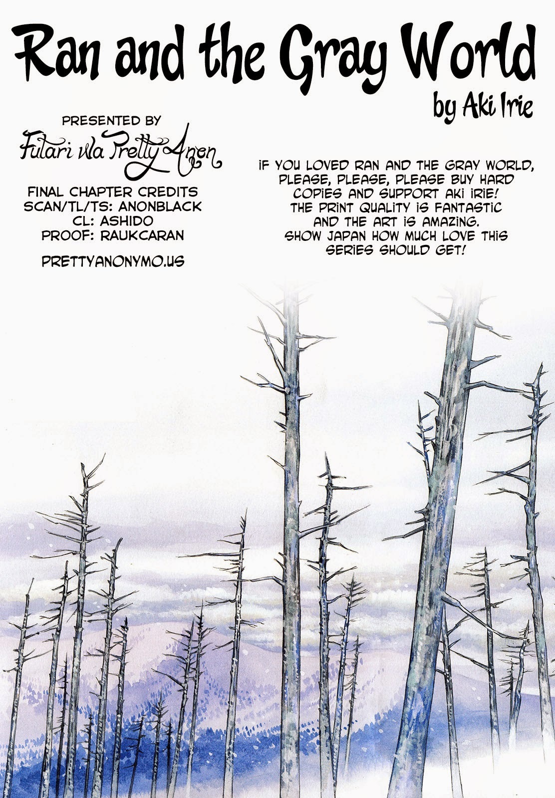 Ran to Haiiro no Sekai Chapter 48 page 25 - Chapter 48: Up Into the Clouds [End]