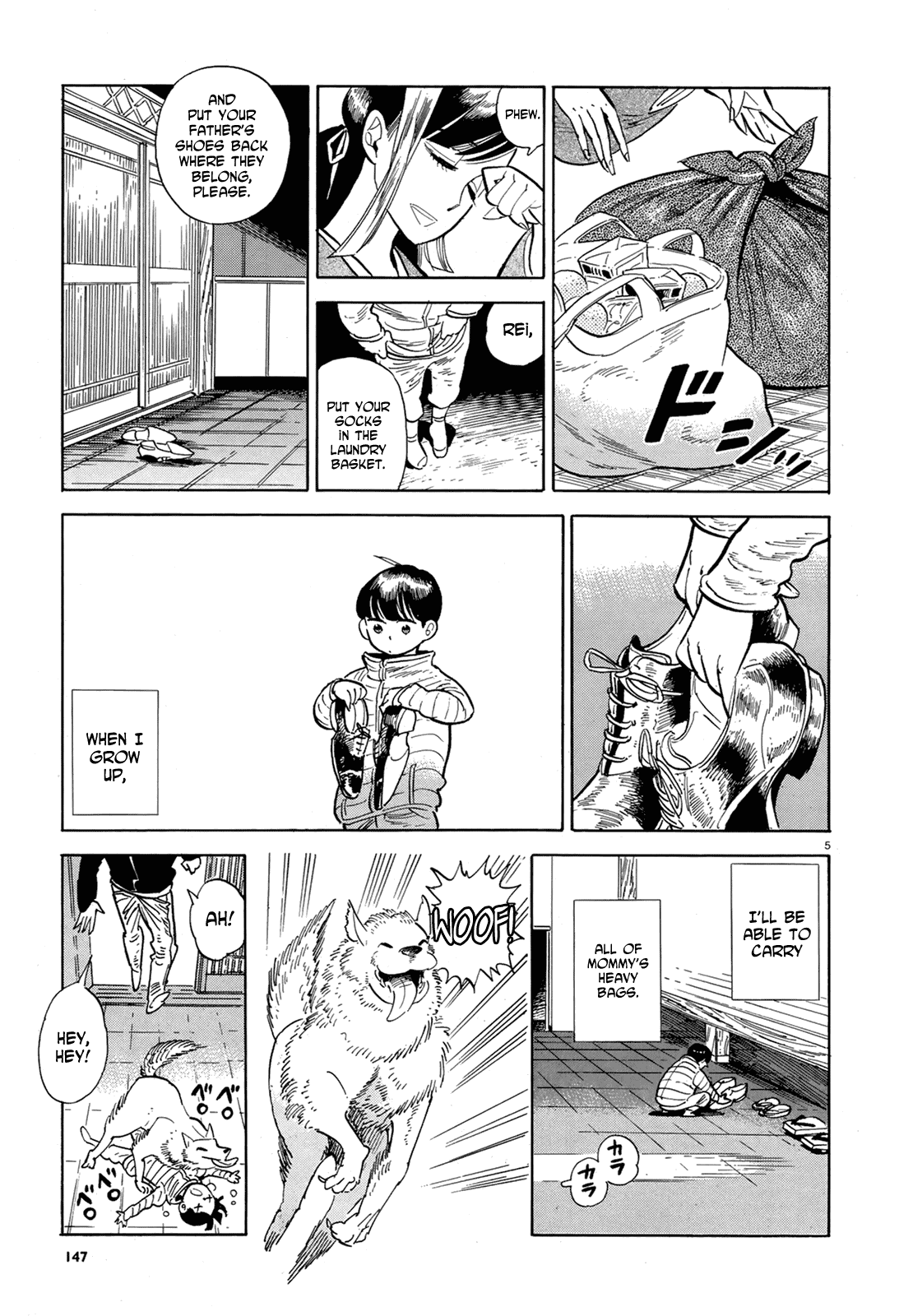 Ran to Haiiro no Sekai Chapter 48 page 5 - Chapter 48: Up Into the Clouds [End]