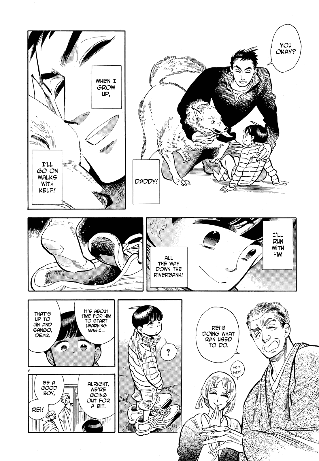 Ran to Haiiro no Sekai Chapter 48 page 6 - Chapter 48: Up Into the Clouds [End]