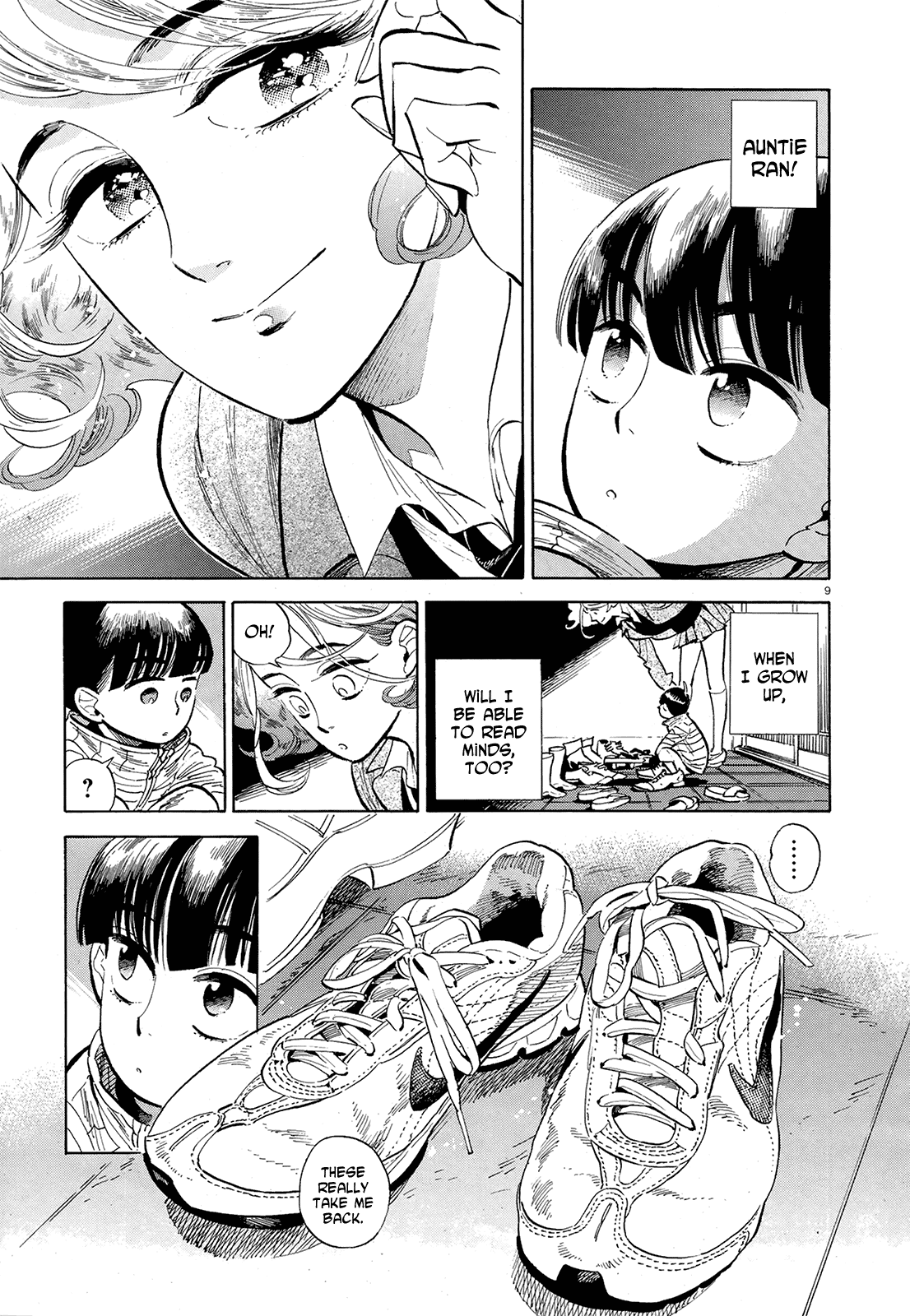 Ran to Haiiro no Sekai Chapter 48 page 9 - Chapter 48: Up Into the Clouds [End]