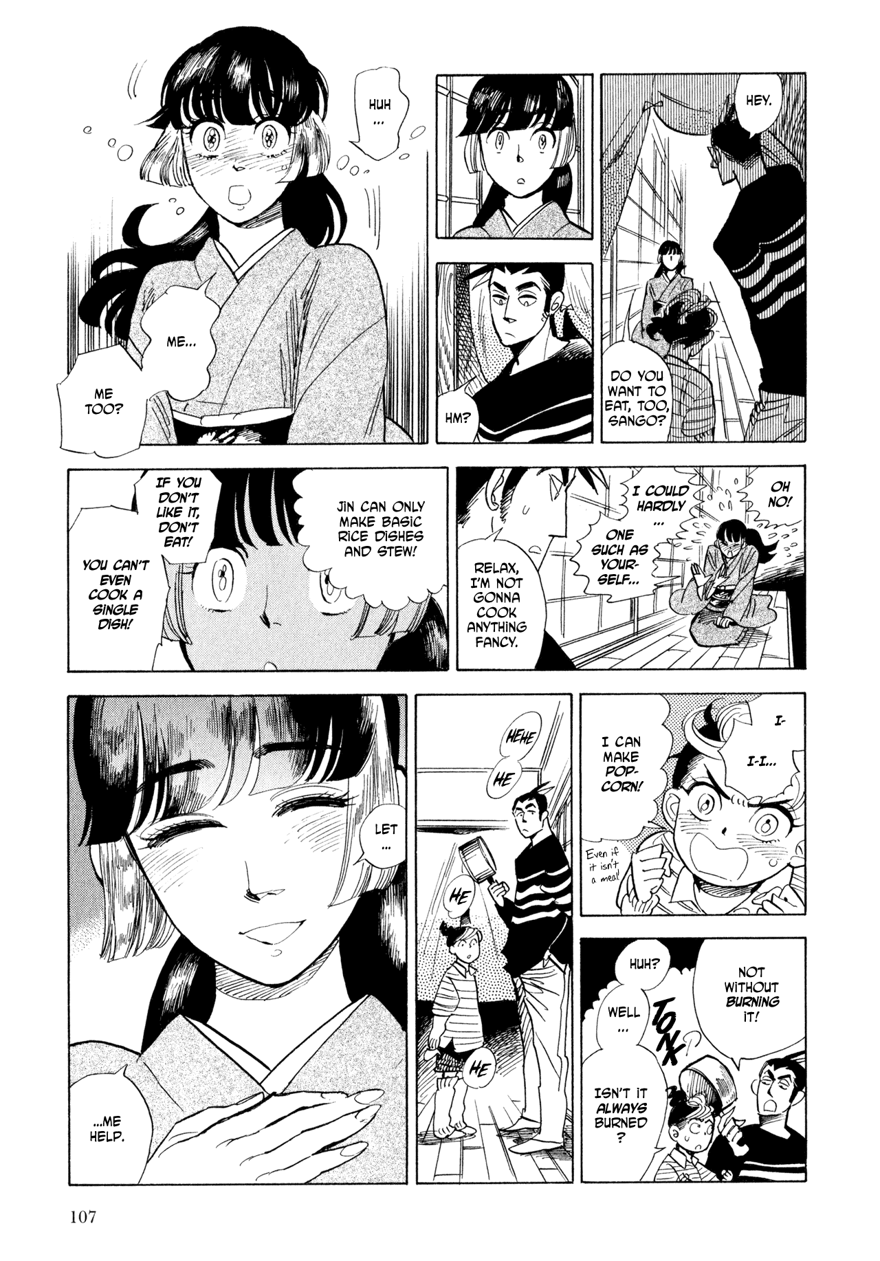 Ran to Haiiro no Sekai Chapter 9 page 22 - Chapter 9: Zen, Leaping and Flying About