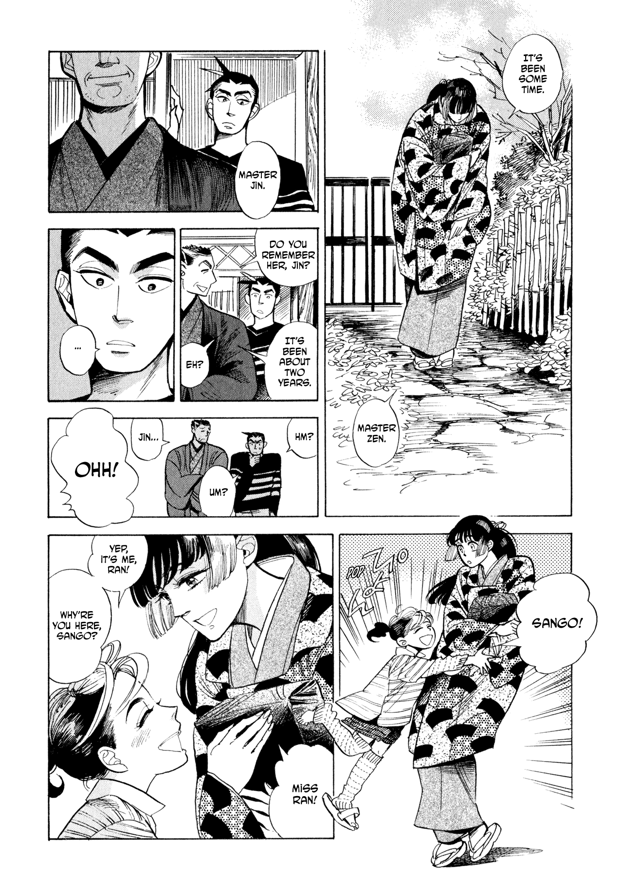 Ran to Haiiro no Sekai Chapter 9 page 8 - Chapter 9: Zen, Leaping and Flying About