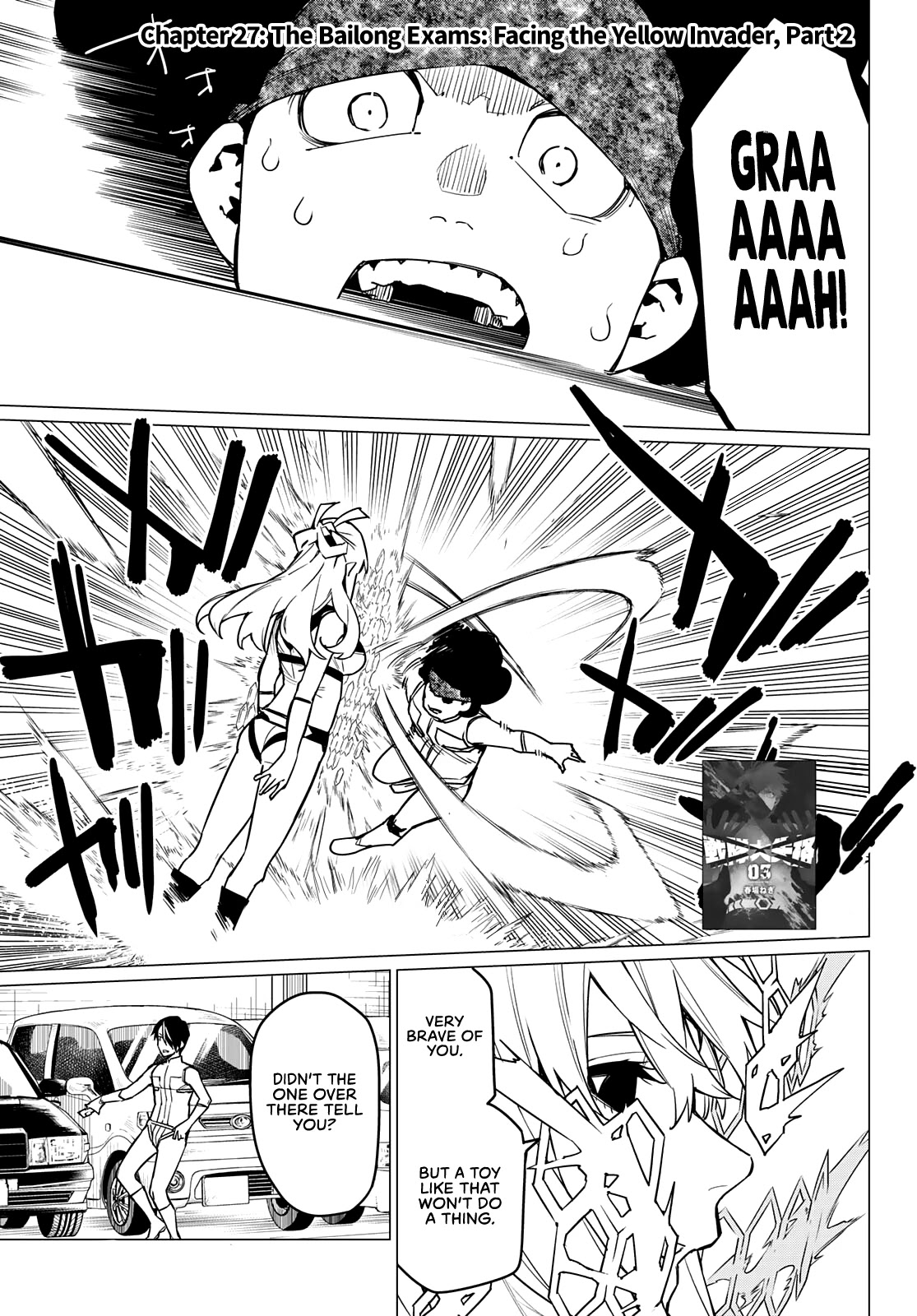 Ranger Reject Chapter 27 page 2 - Chapter 27: The Bailong Exams: Facing the Yellow Invader, Part 2