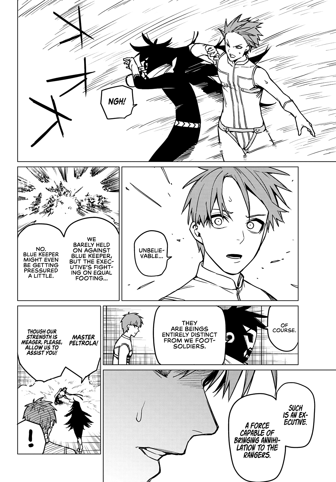 Ranger Reject Chapter 40 page 14 - Chapter 40: Blue Keeper vs. Peltrola