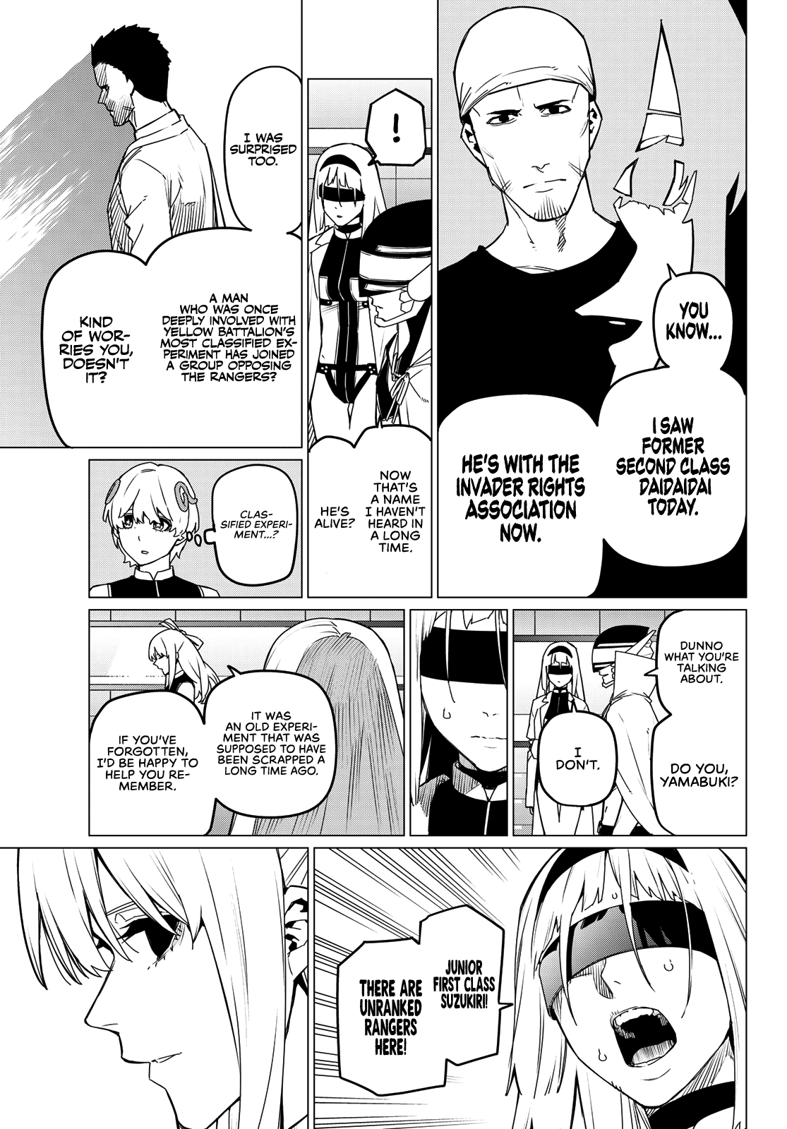 Ranger Reject Chapter 84 page 12 - Chapter 84: The Abominable Experiment of Yellow Battalion
